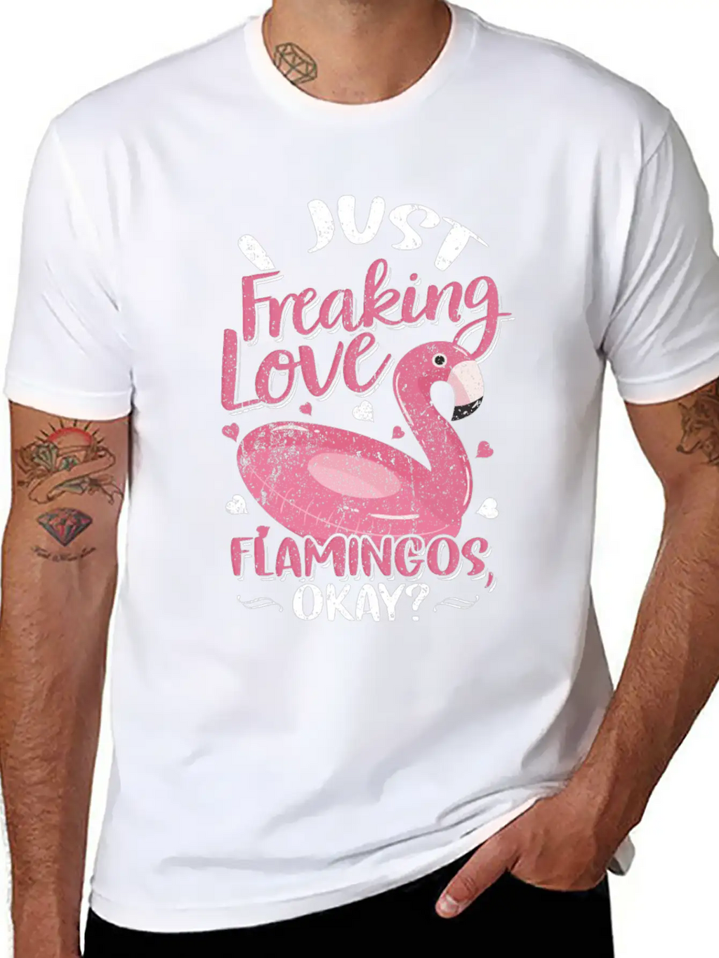 Flamingo Breathable Graphic T-Shirt – Perfect For Casual Days