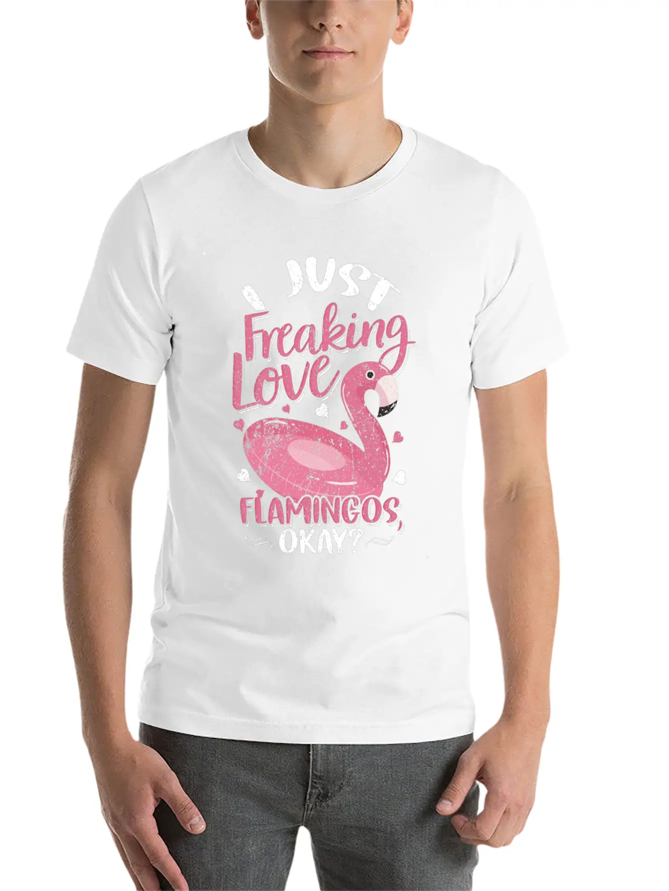 Flamingo Breathable Graphic T-Shirt – Perfect For Casual Days