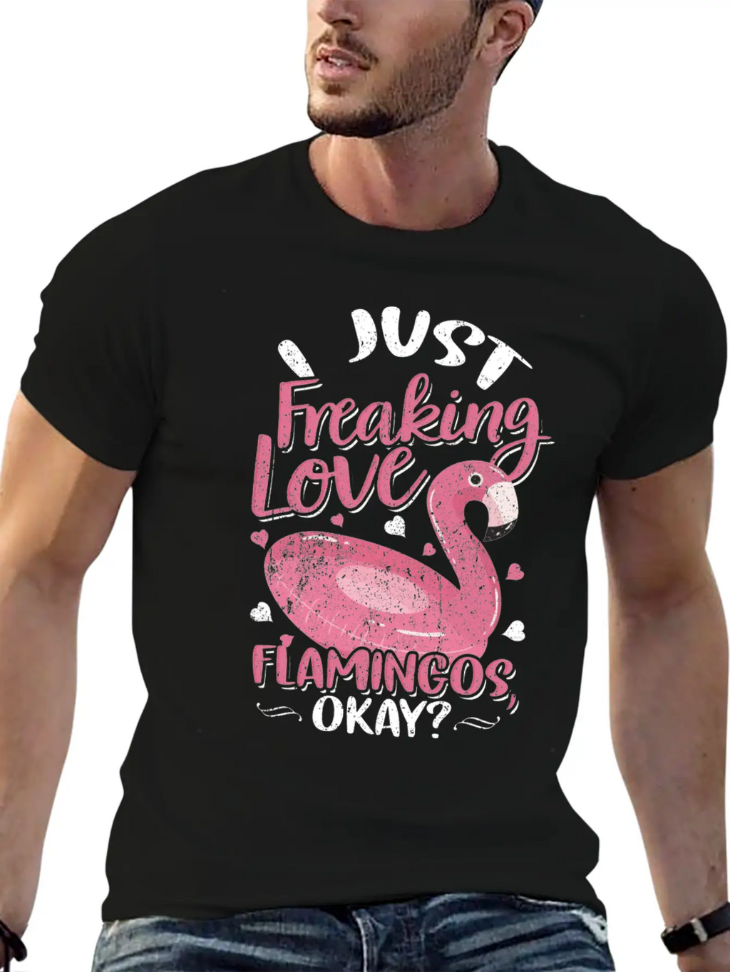 Flamingo Breathable Graphic T-Shirt – Perfect For Casual Days