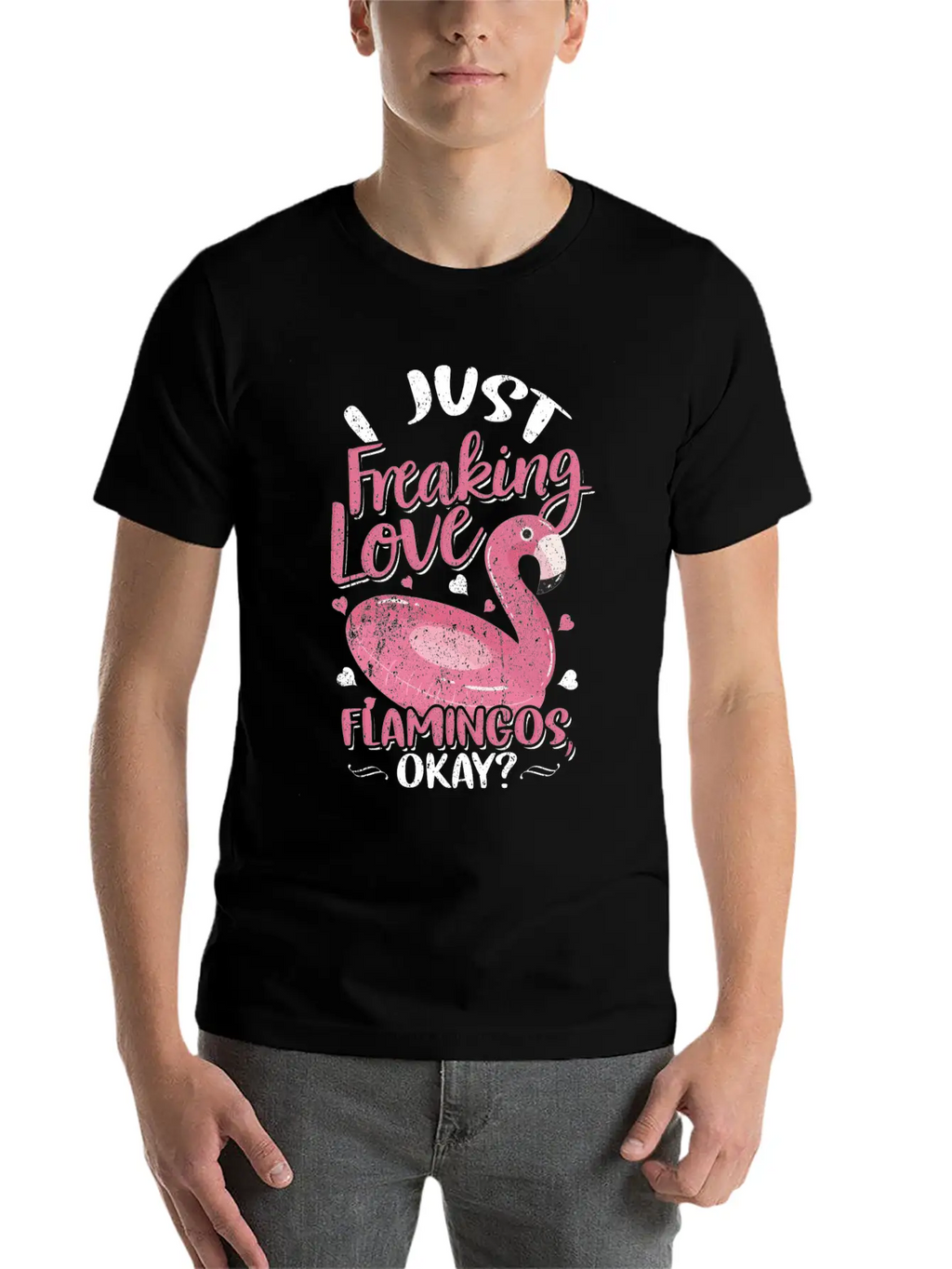 Flamingo Breathable Graphic T-Shirt – Perfect For Casual Days