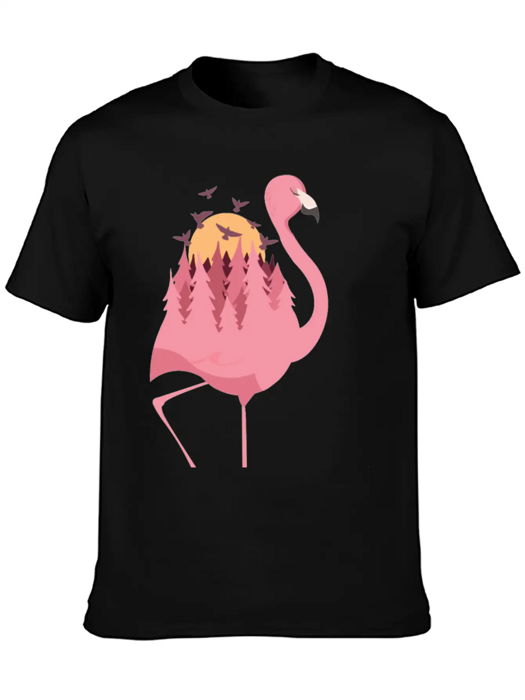 Flamingo Camping Timeless Short Sleeve Tee – Comfy And Minimalist Design