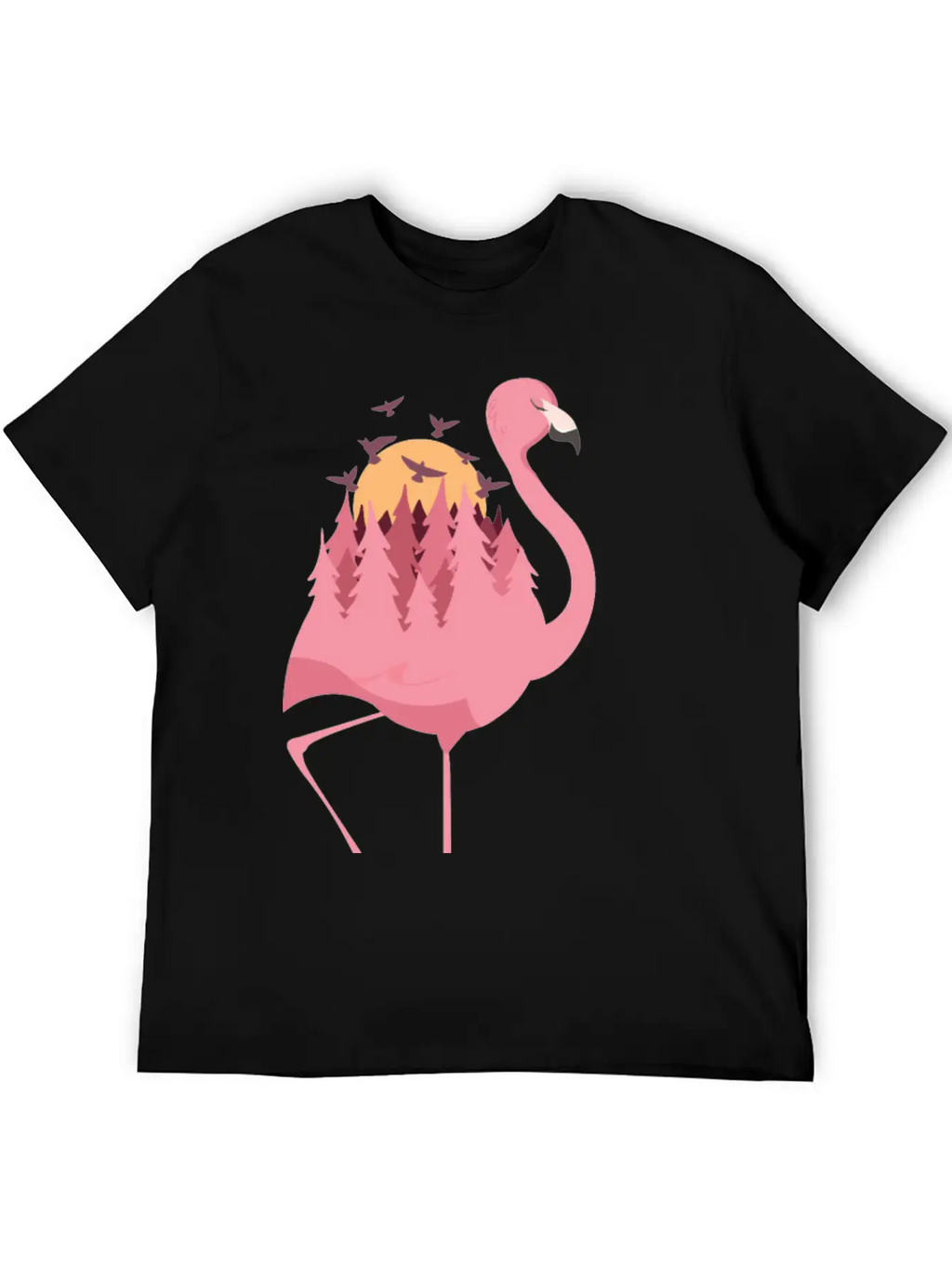 Flamingo Camping Timeless Short Sleeve Tee – Comfy And Minimalist Design