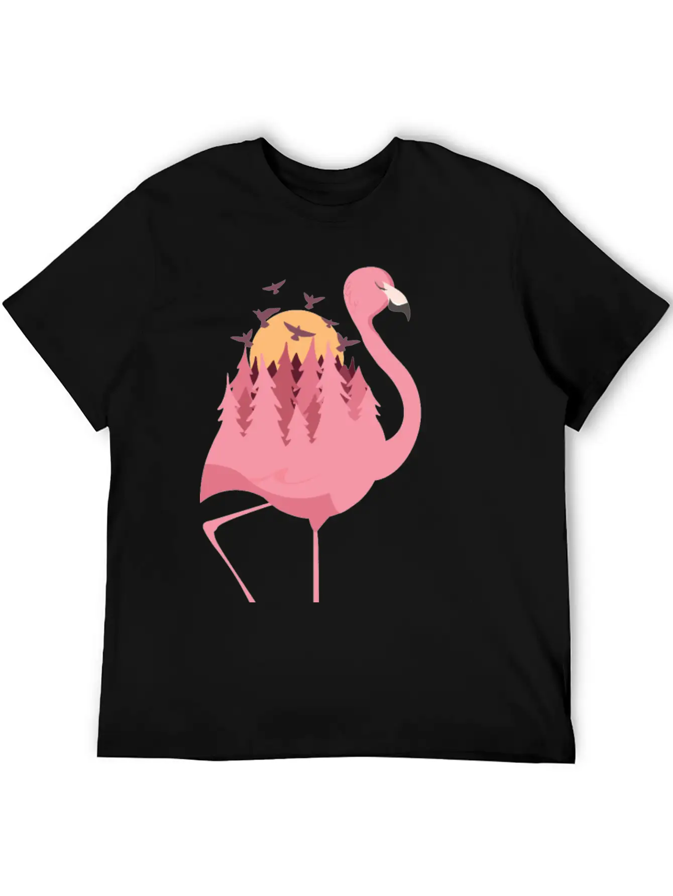 Flamingo Camping Timeless Short Sleeve Tee – Comfy And Minimalist Design