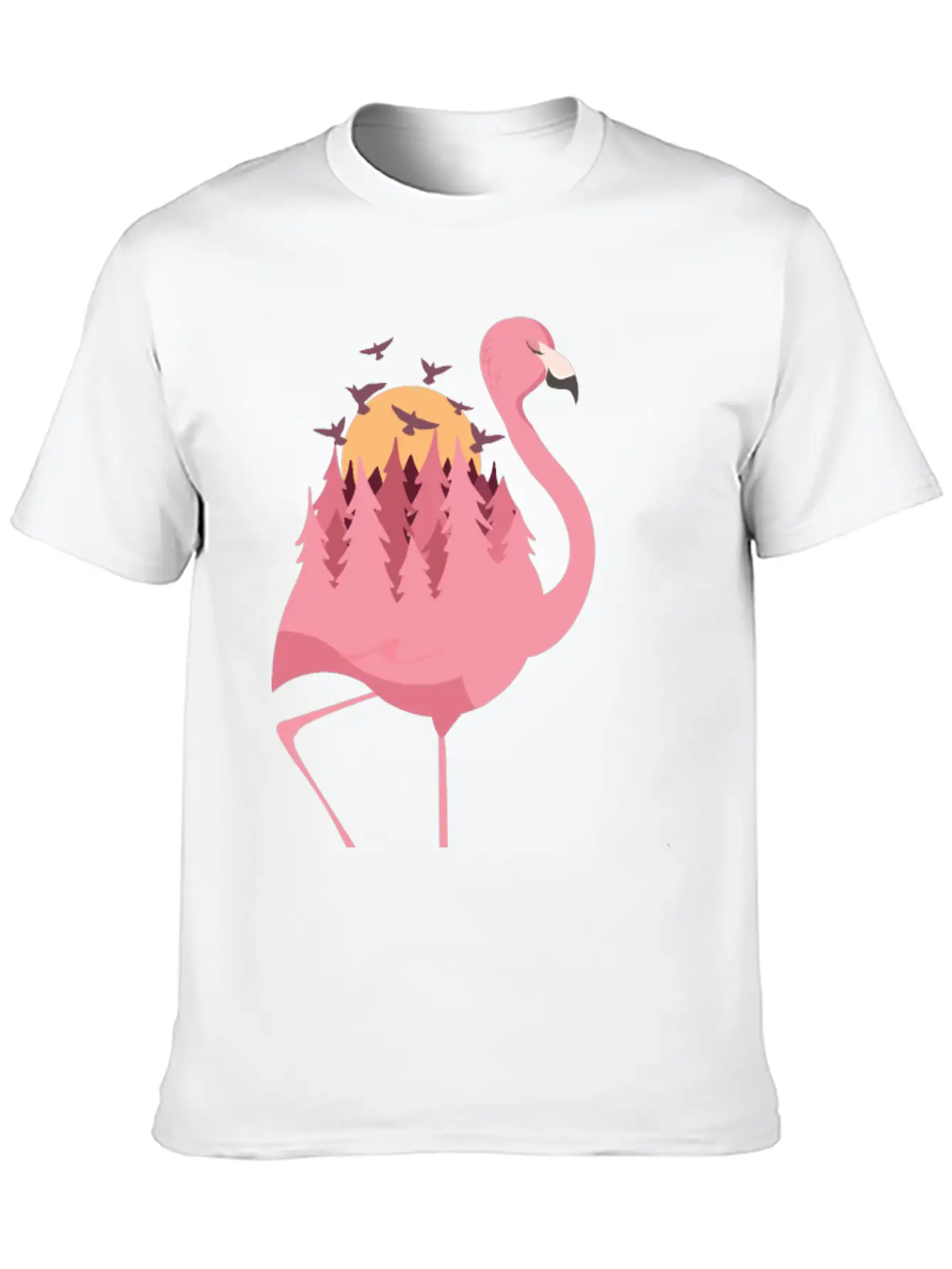 Flamingo Camping Timeless Short Sleeve Tee – Comfy And Minimalist Design