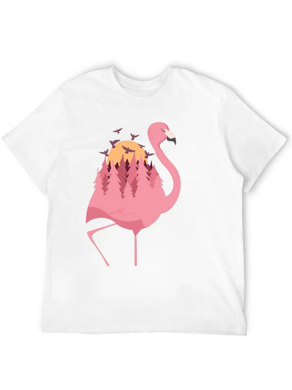 Flamingo Camping Timeless Short Sleeve Tee – Comfy And Minimalist Design