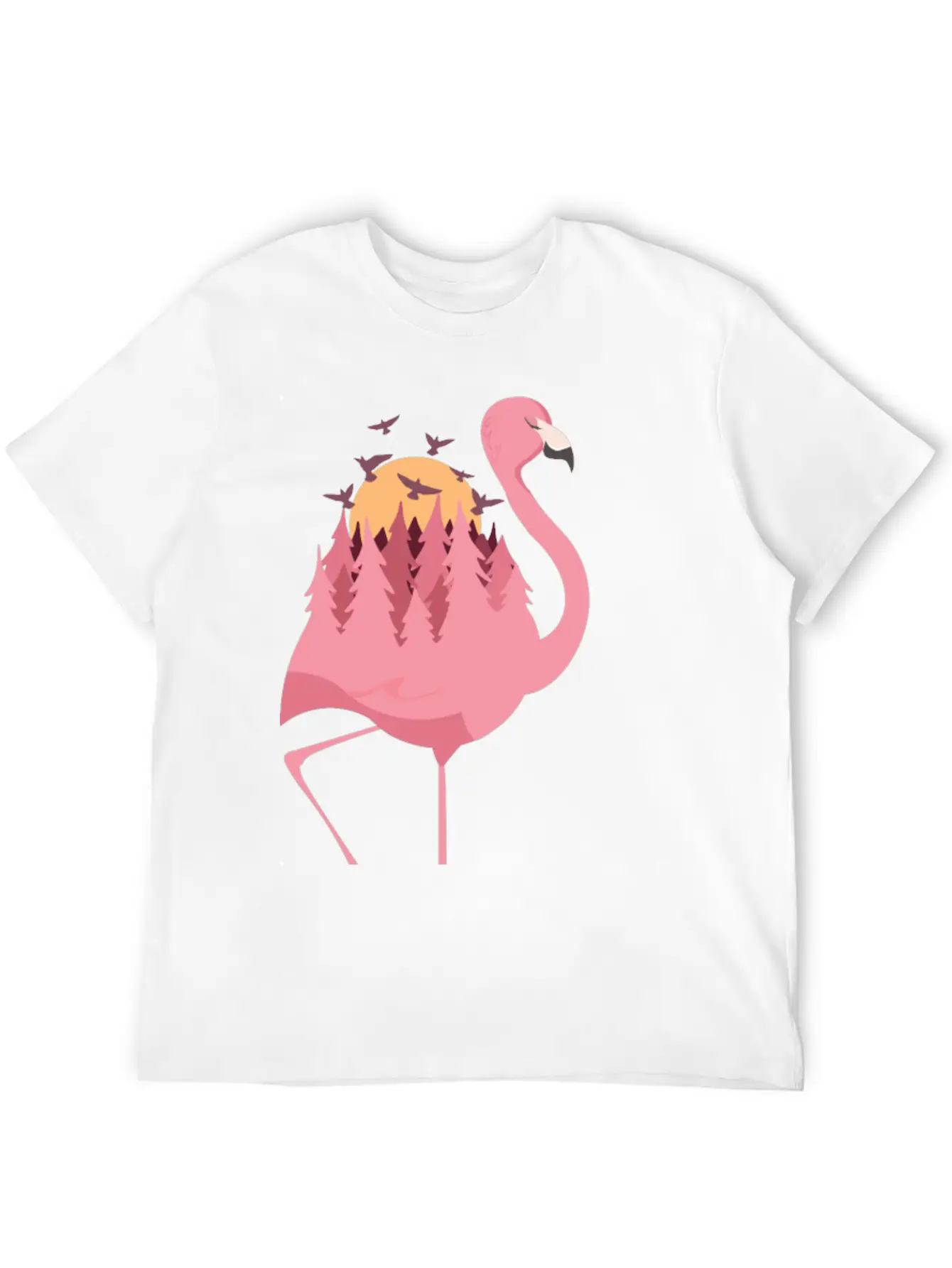 Flamingo Camping Timeless Short Sleeve Tee – Comfy And Minimalist Design