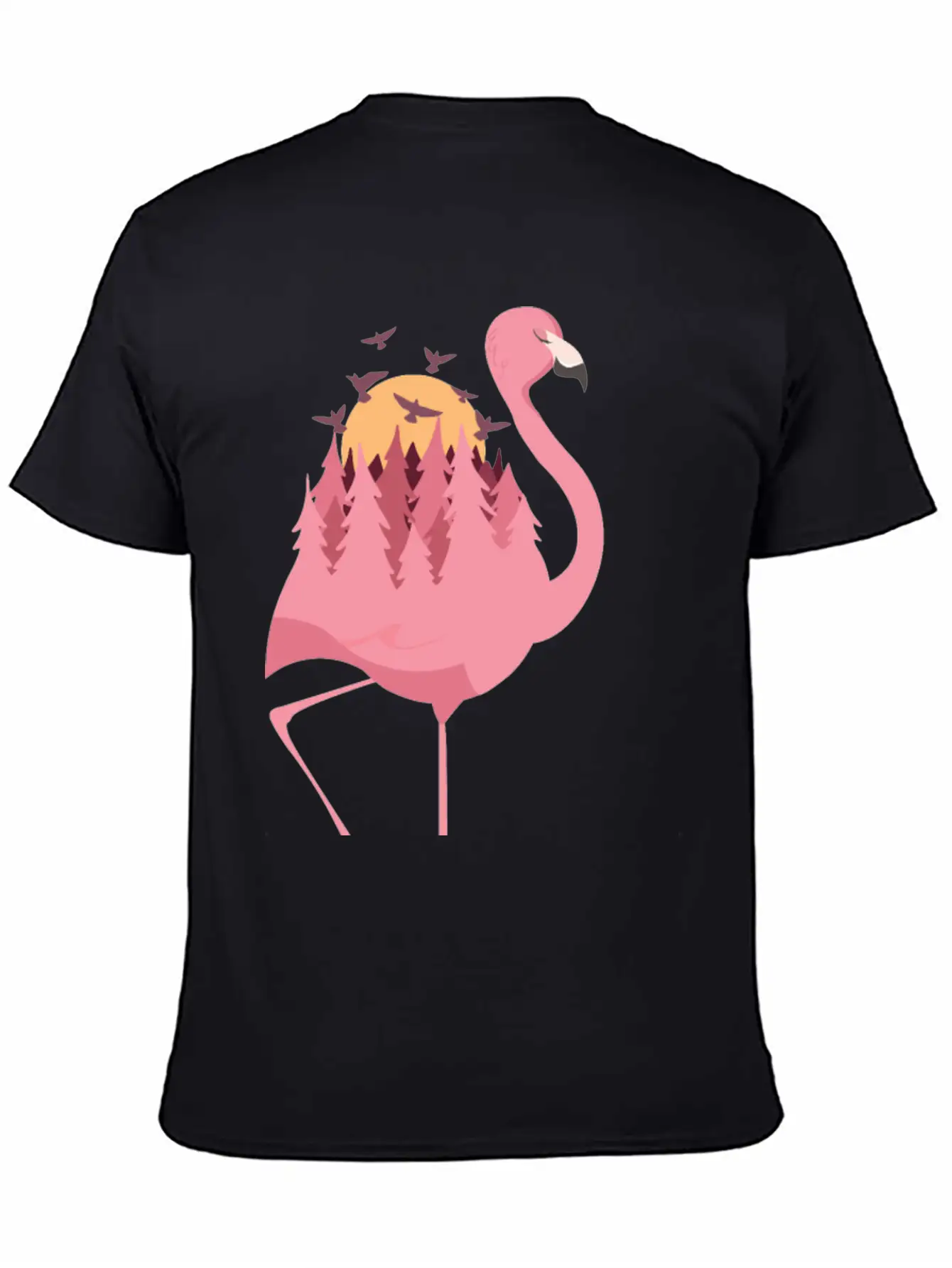 Flamingo Camping Timeless Short Sleeve Tee – Comfy And Minimalist Design
