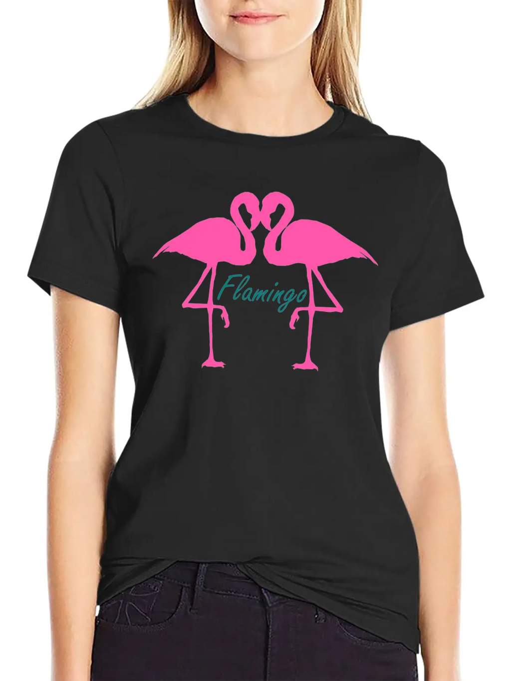 Flamingo Double Timeless Short Sleeve Tee – Comfy And Minimalist Design