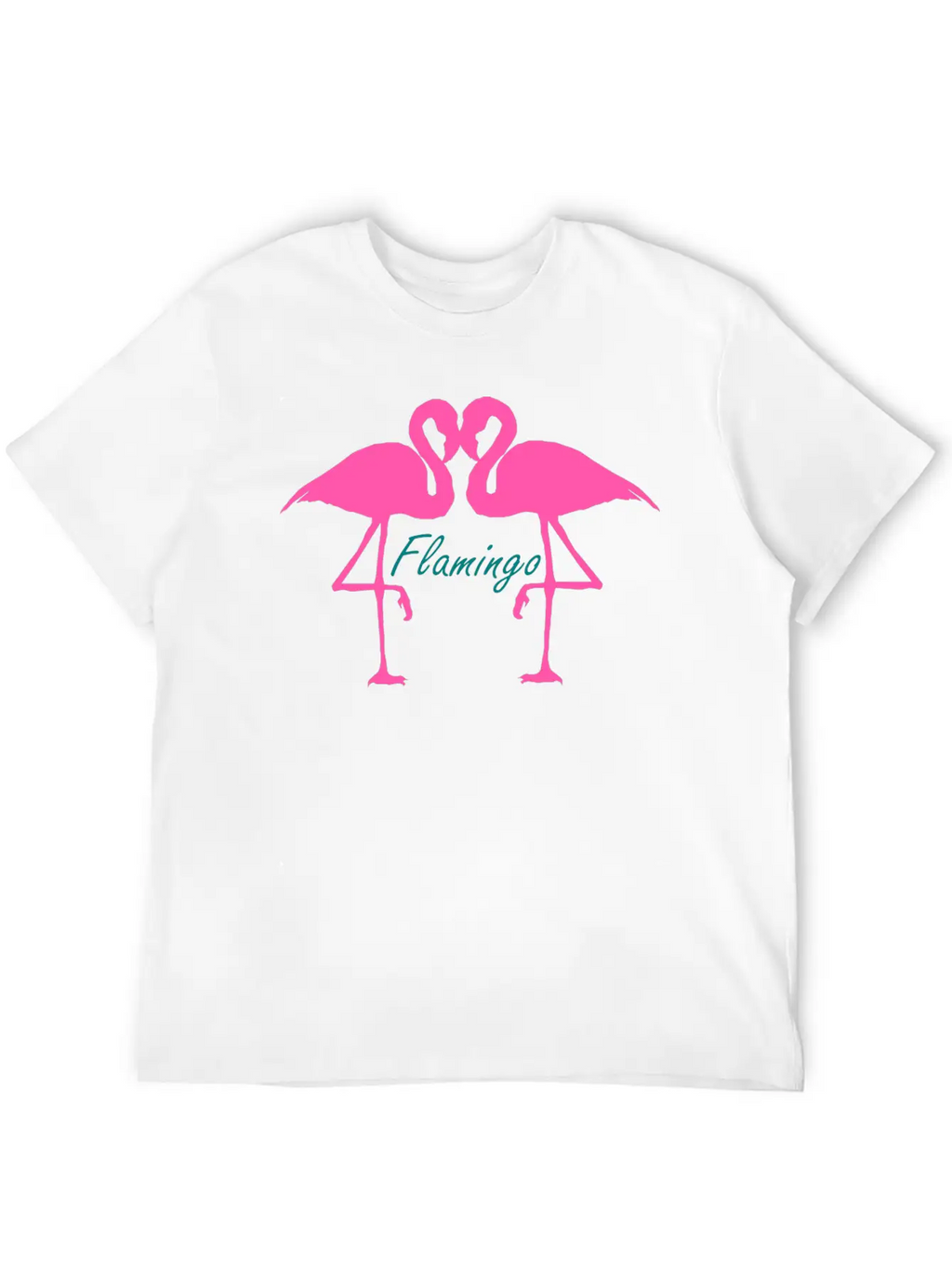 Flamingo Double Timeless Short Sleeve Tee – Comfy And Minimalist Design