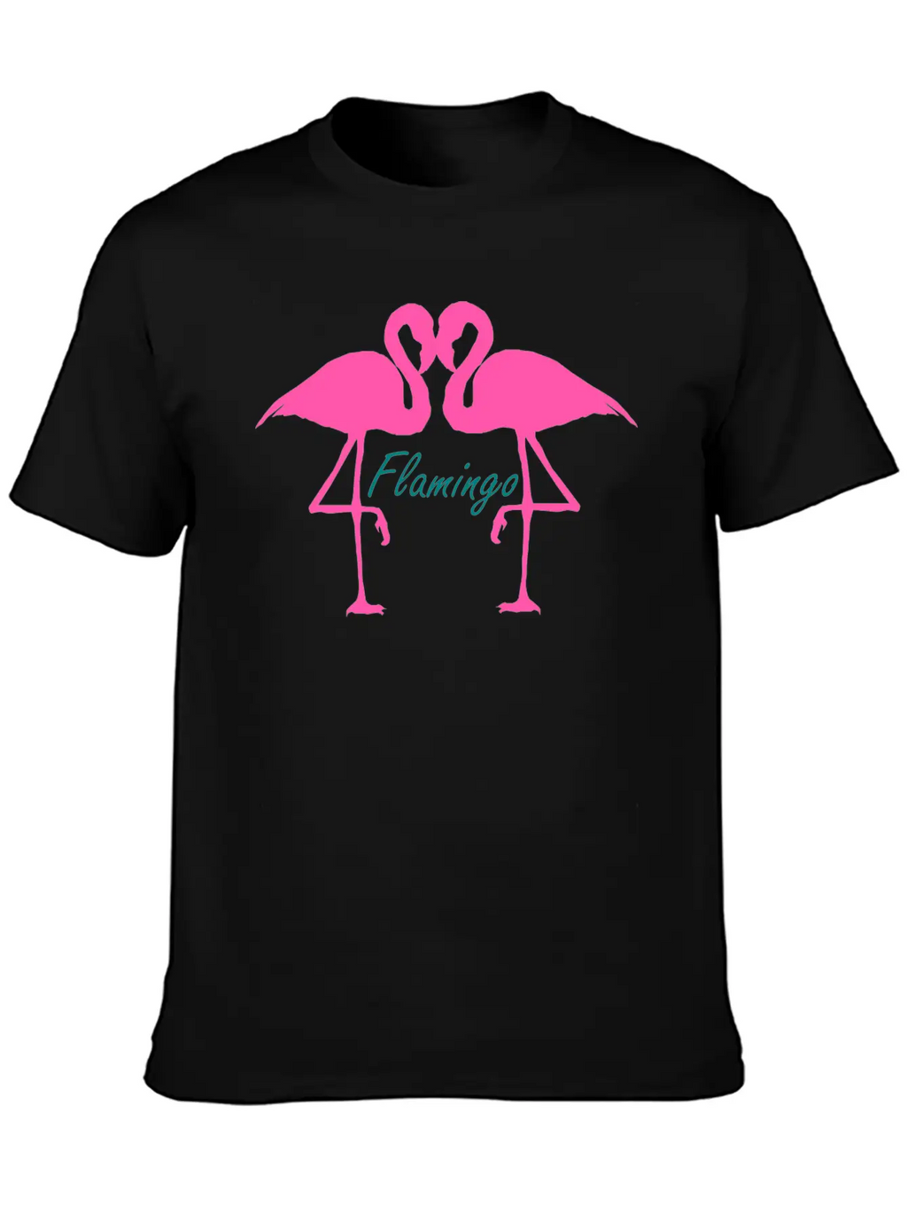 Flamingo Double Timeless Short Sleeve Tee – Comfy And Minimalist Design