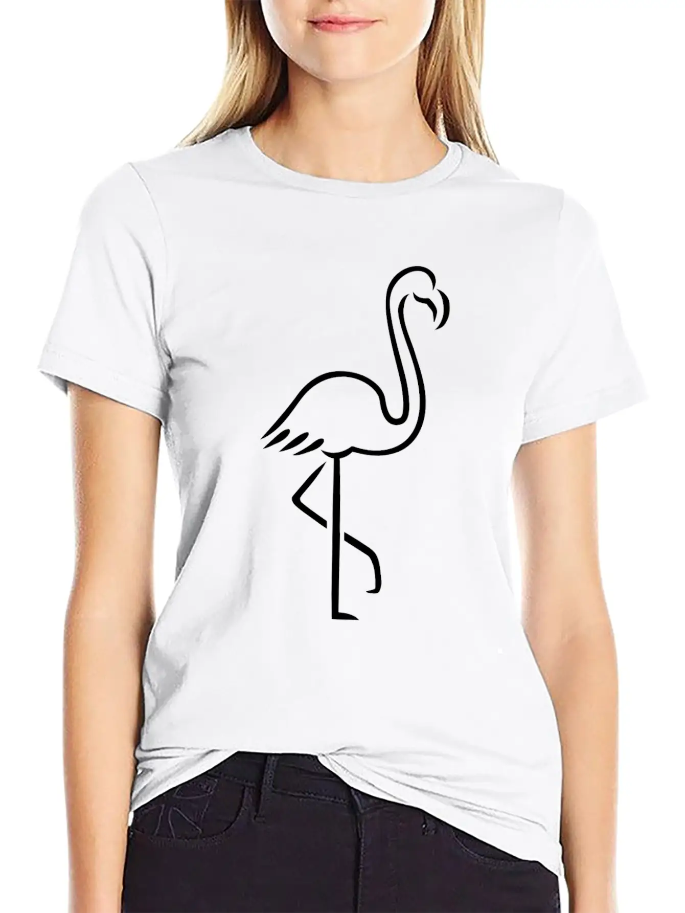 Flamingo Essential Cotton Tee For Daily Outfits – Unisex Style