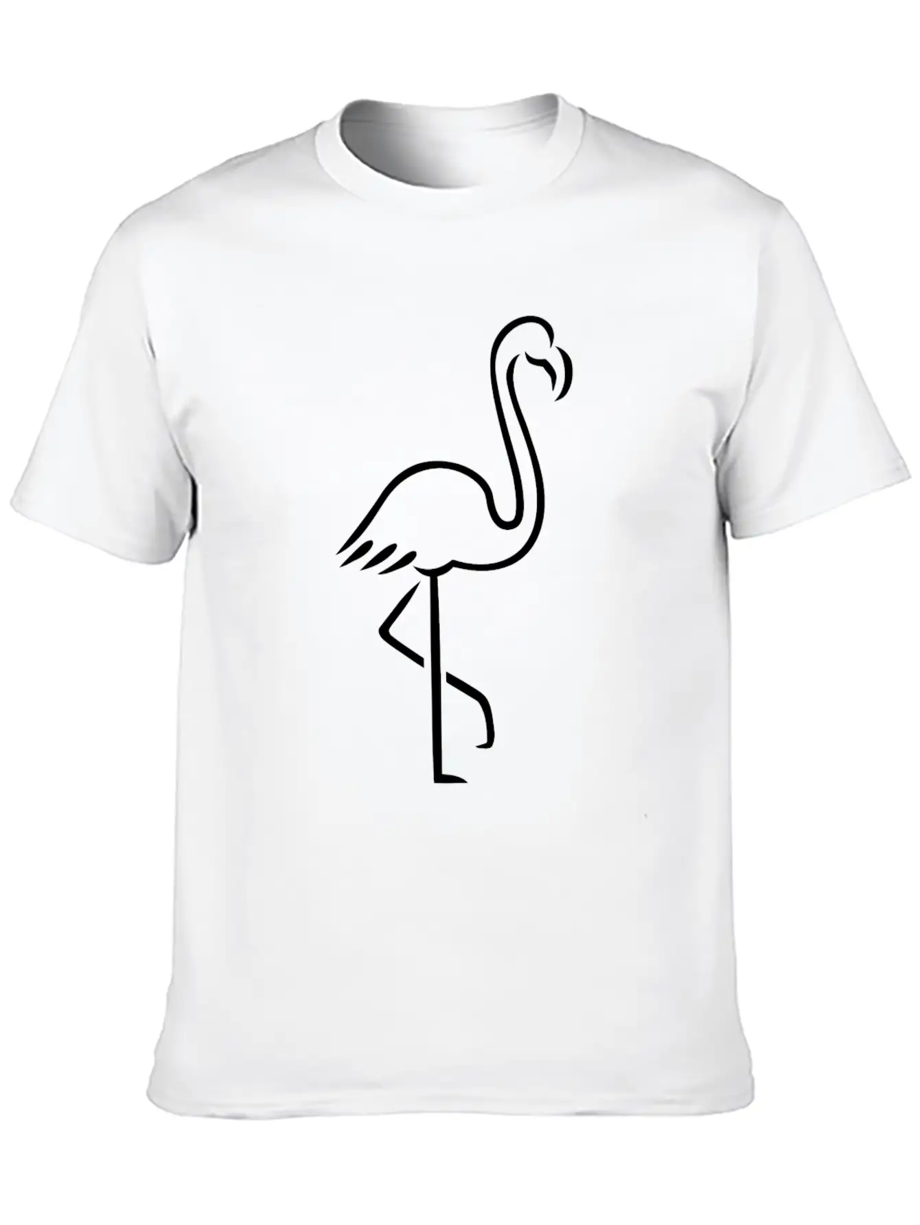 Flamingo Essential Cotton Tee For Daily Outfits – Unisex Style