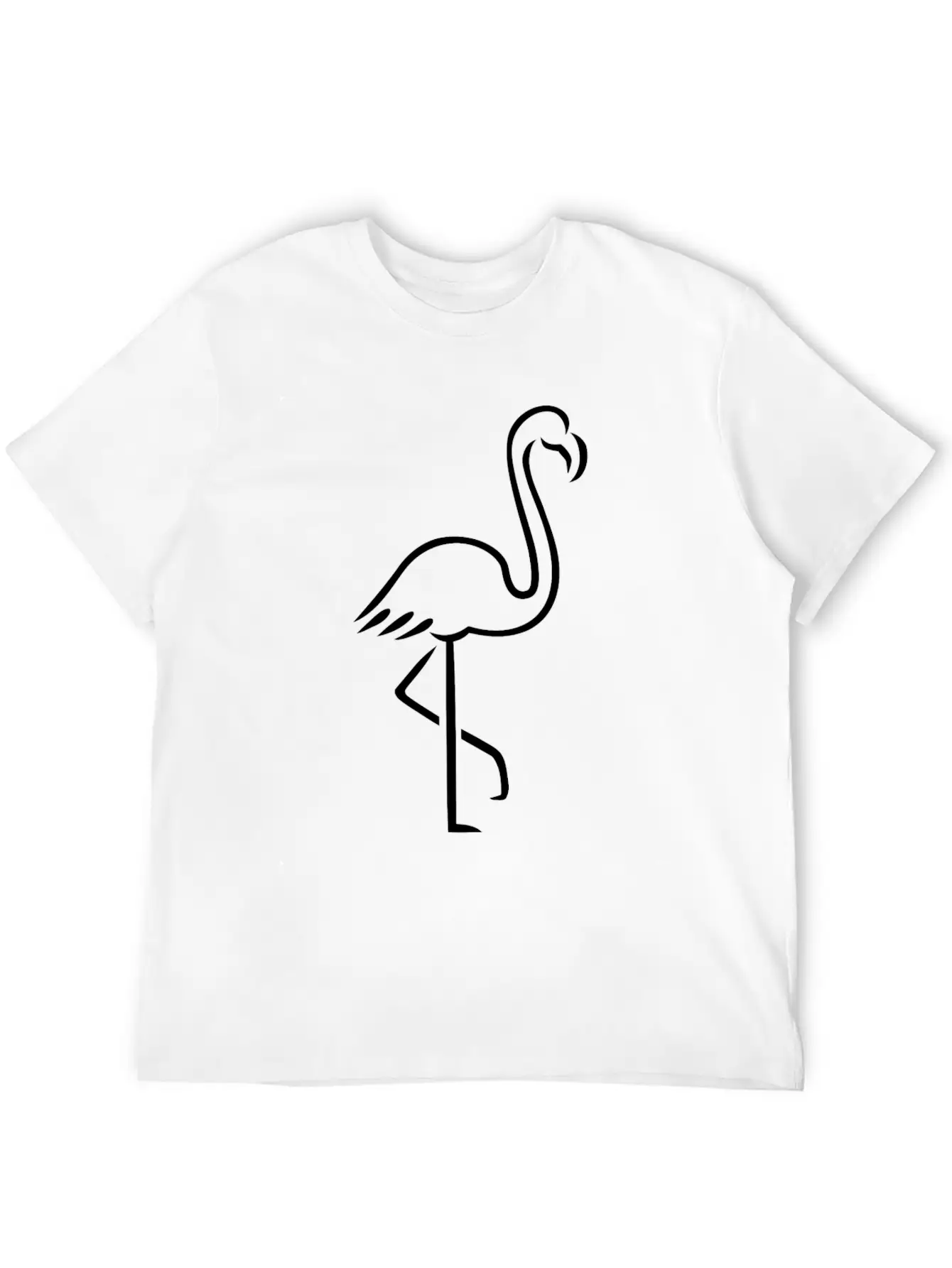 Flamingo Essential Cotton Tee For Daily Outfits – Unisex Style