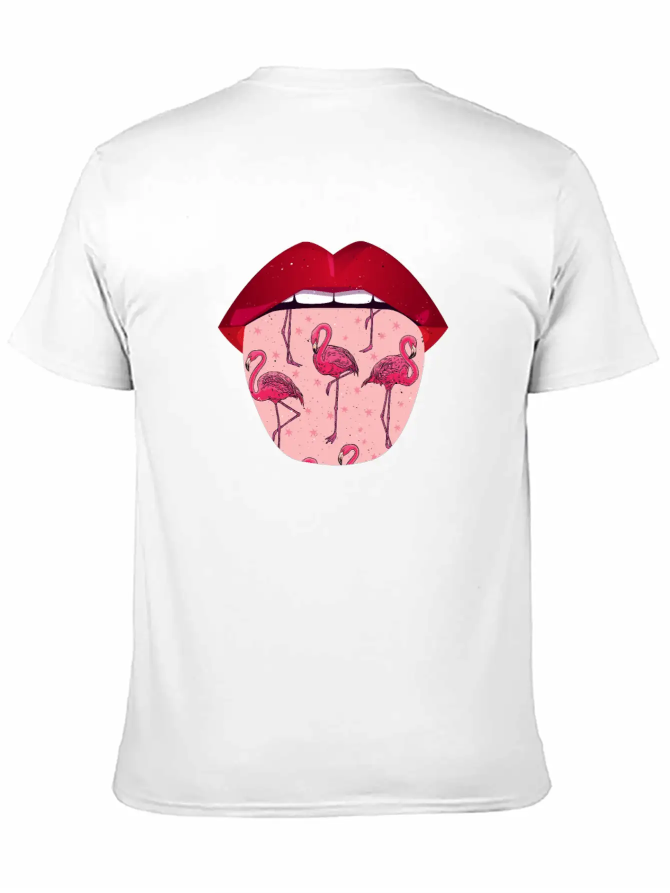 Flamingo Lips Relaxed Everyday Tee – Lightweight And Durable Cotton