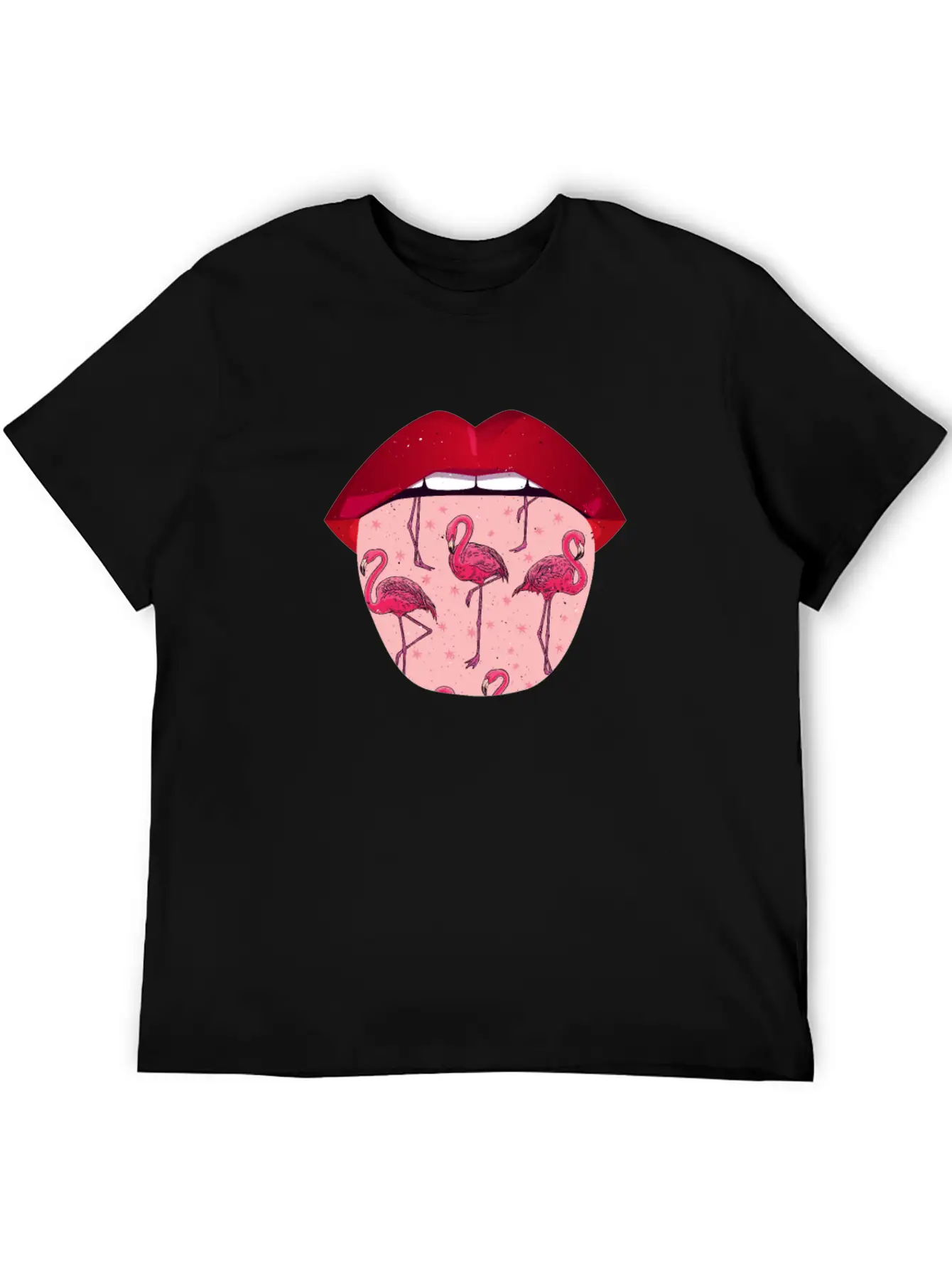 Flamingo Lips Relaxed Everyday Tee – Lightweight And Durable Cotton