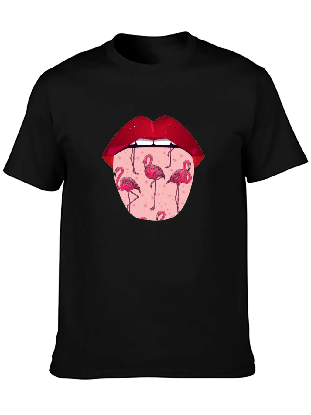 Flamingo Lips Relaxed Everyday Tee – Lightweight And Durable Cotton