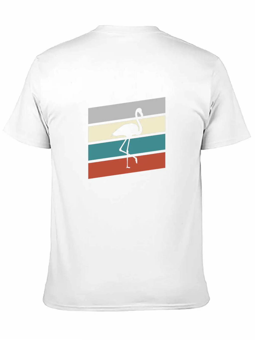 Flamingo Retro Classic Cotton Tee – Unisex Comfort For Any Season