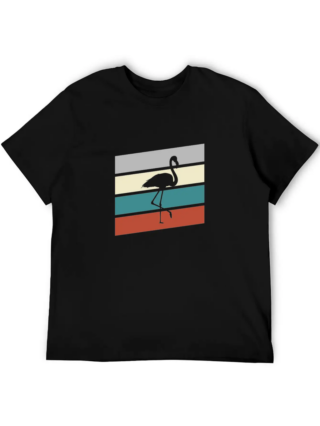Flamingo Retro Classic Cotton Tee – Unisex Comfort For Any Season