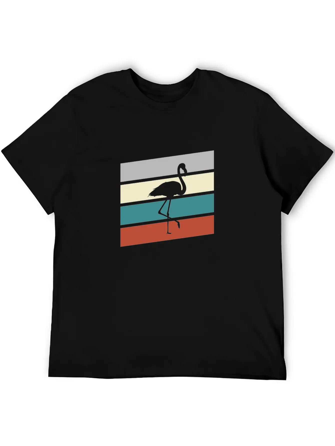 Flamingo Retro Classic Cotton Tee – Unisex Comfort For Any Season