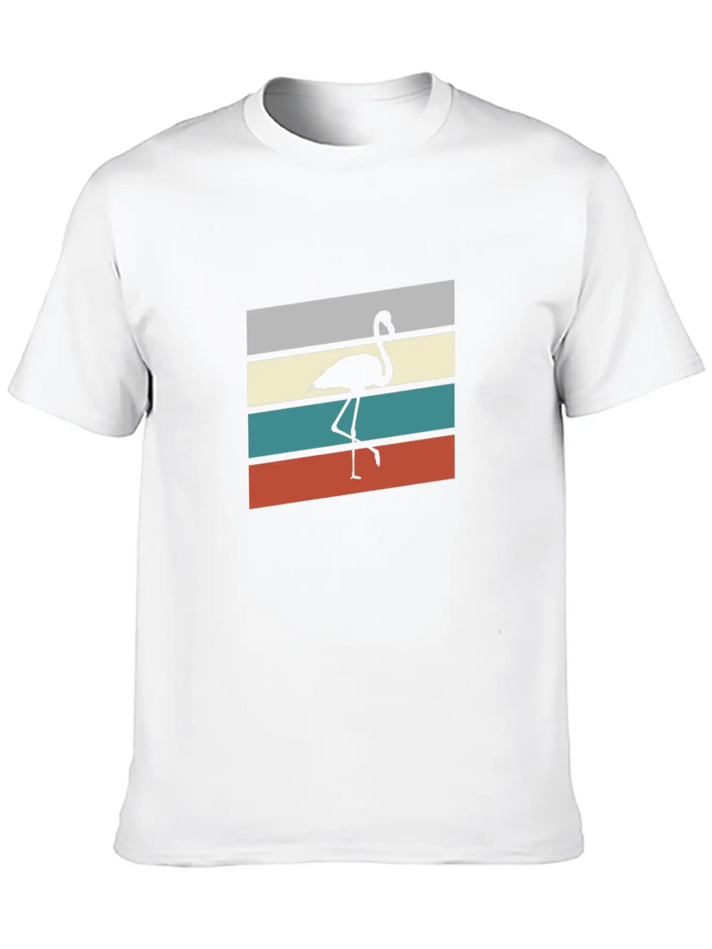 Flamingo Retro Classic Cotton Tee – Unisex Comfort For Any Season