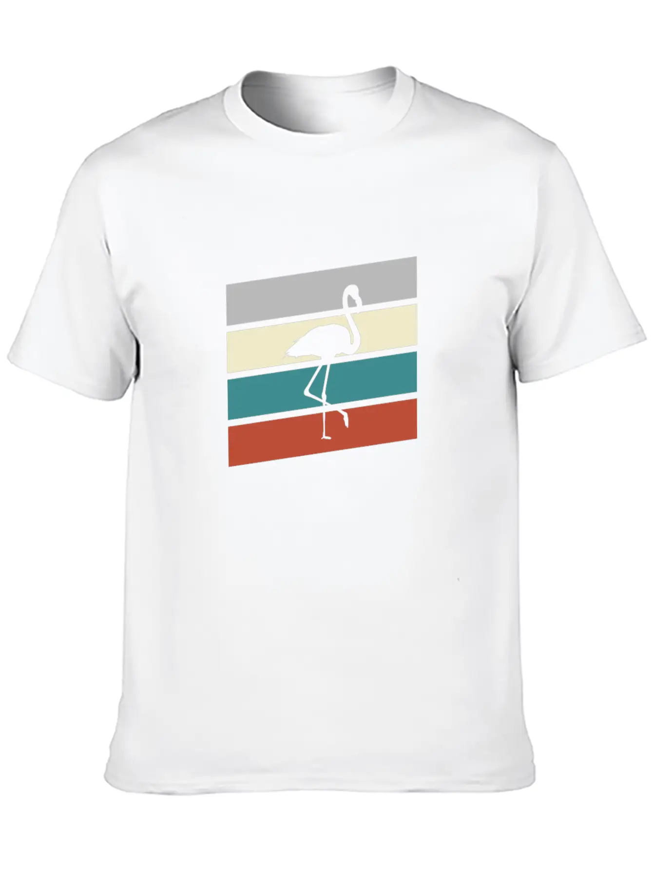 Flamingo Retro Classic Cotton Tee – Unisex Comfort For Any Season