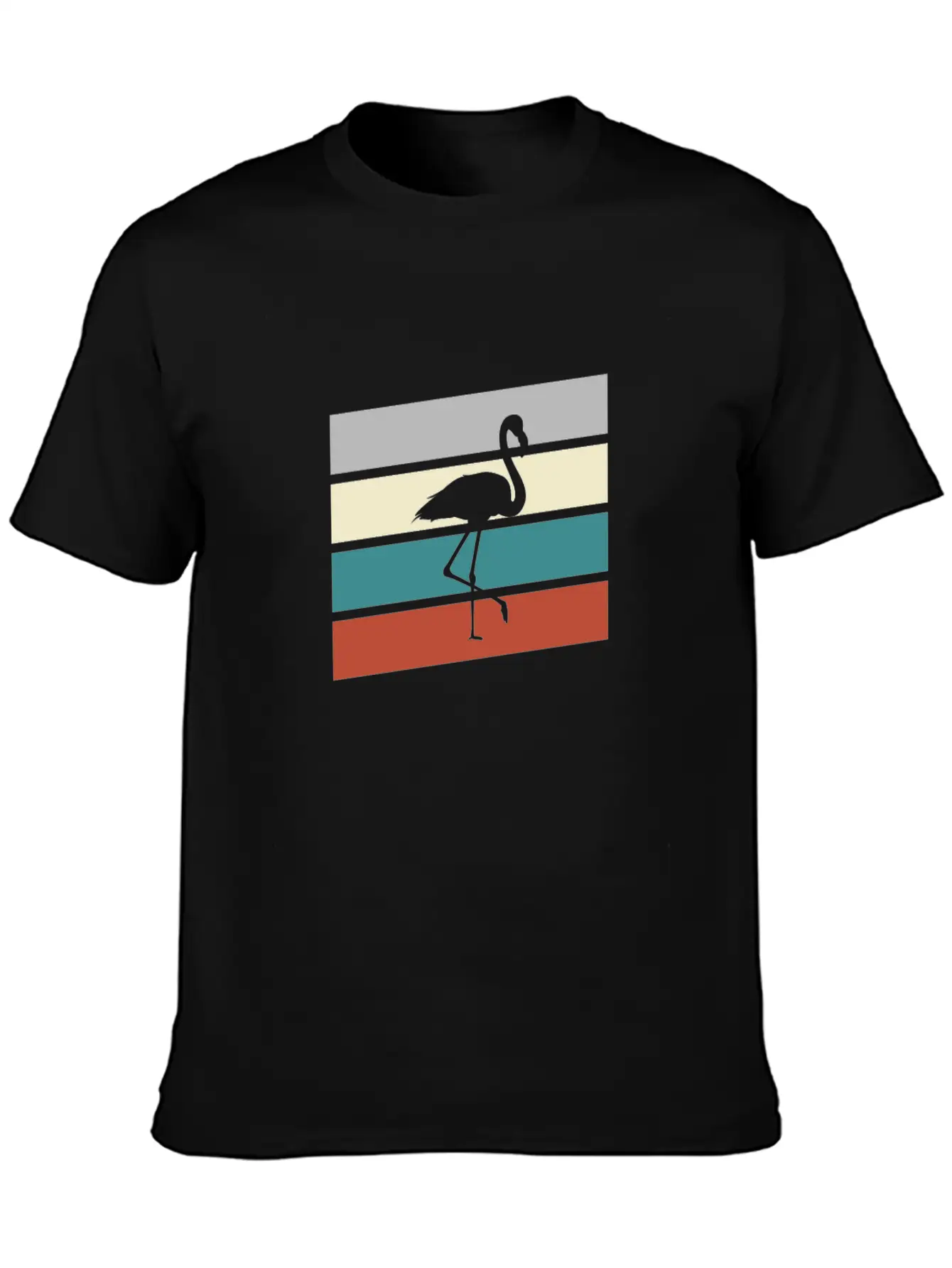 Flamingo Retro Classic Cotton Tee – Unisex Comfort For Any Season
