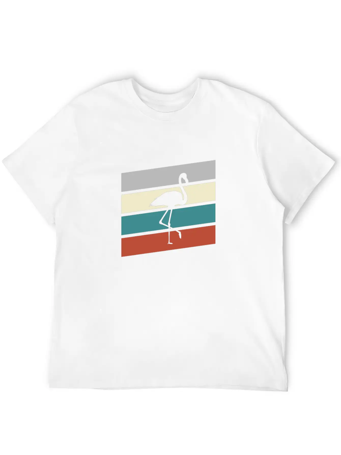 Flamingo Retro Classic Cotton Tee – Unisex Comfort For Any Season