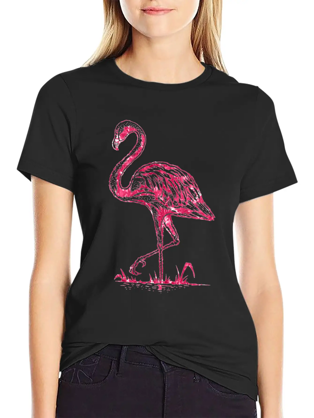 Flamingo Stylish Everyday T-Shirt – Unisex Basic Cotton Tee