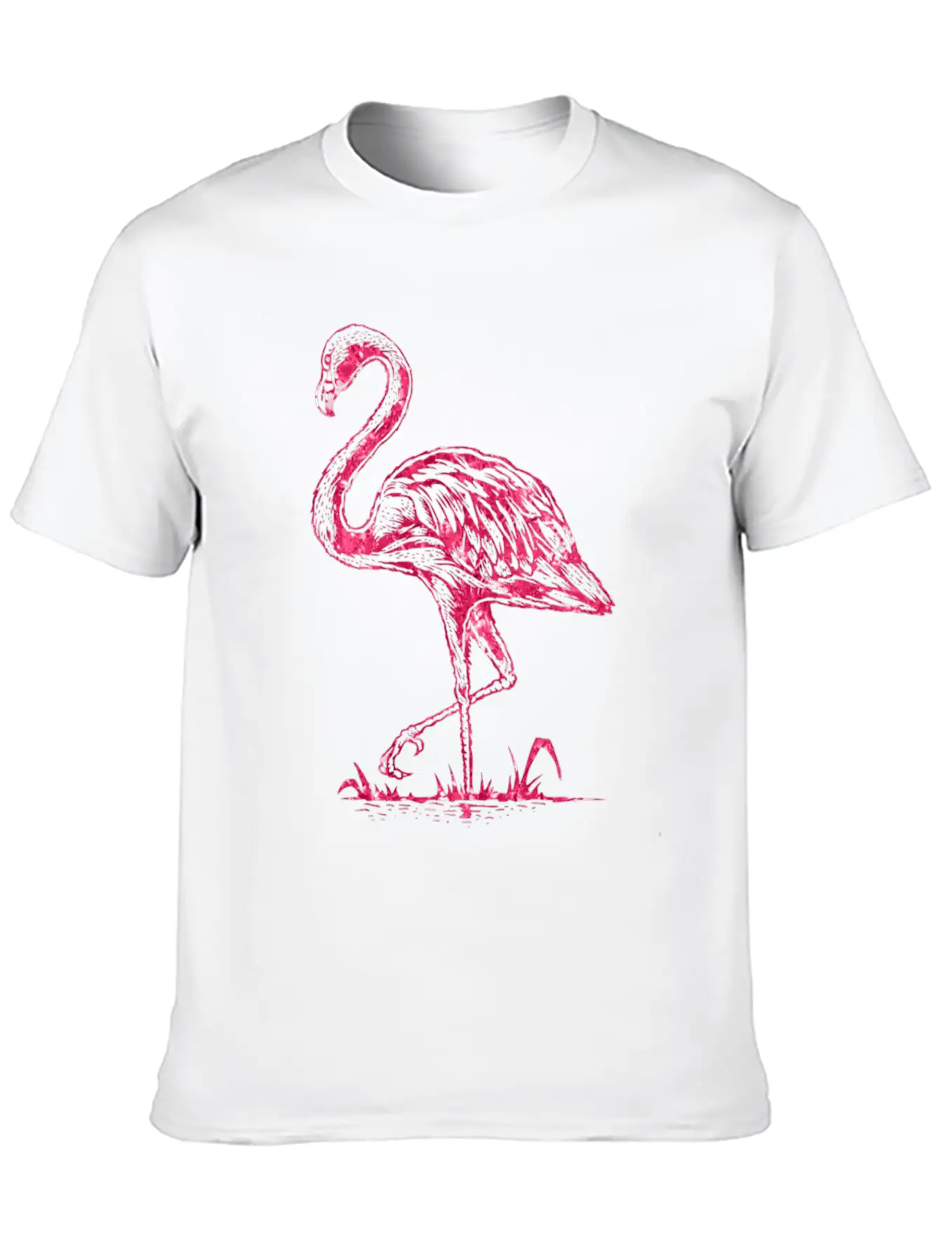 Flamingo Stylish Everyday T-Shirt – Unisex Basic Cotton Tee