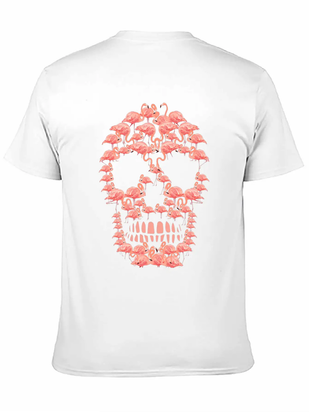 Flamingos Skull Creepy Flamingos Flock Of Birds Timeless Short Sleeve Tee – Comfy And Minimalist Design