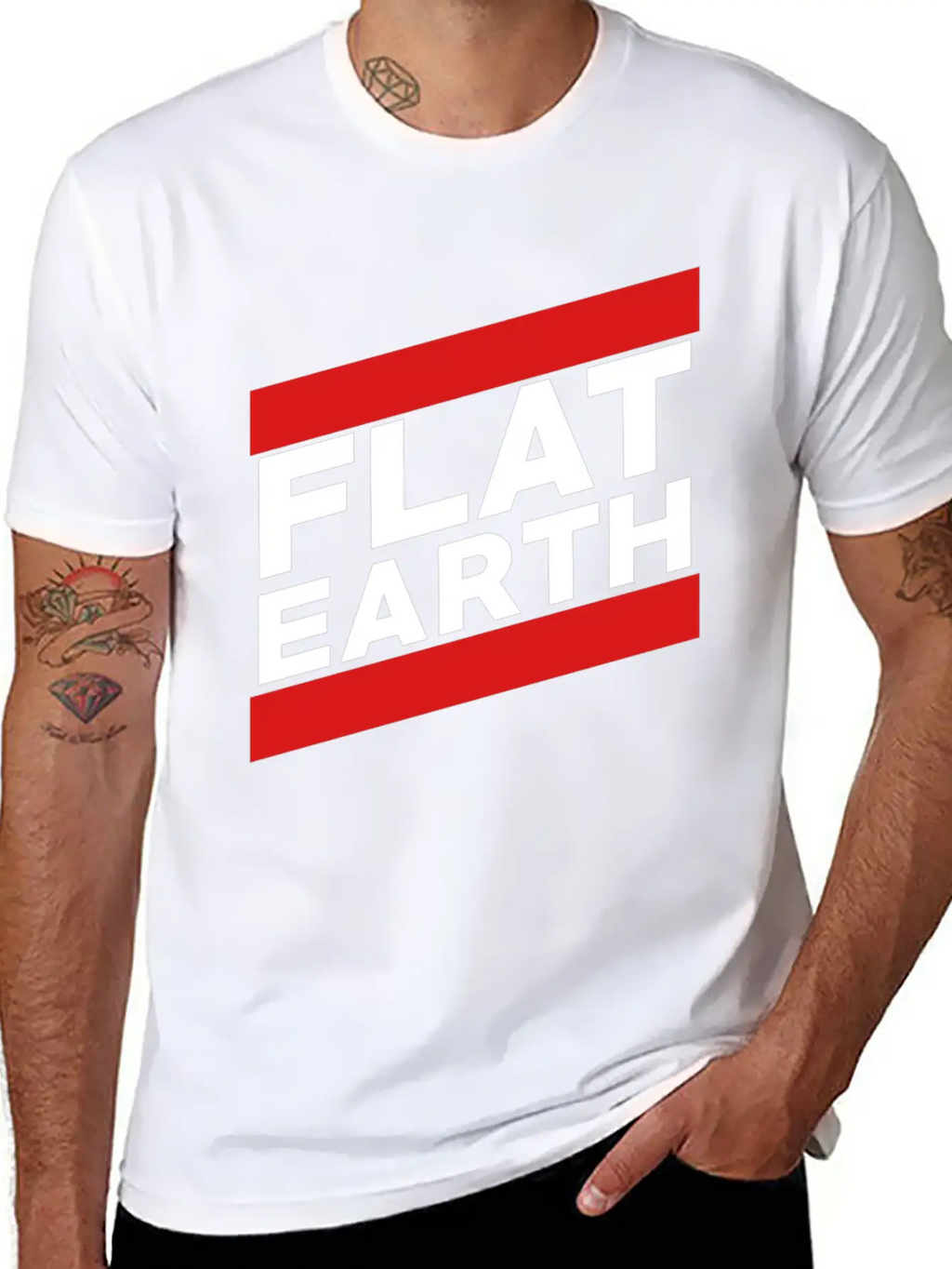Flat Earth Breathable Graphic T-Shirt – Perfect For Casual Days