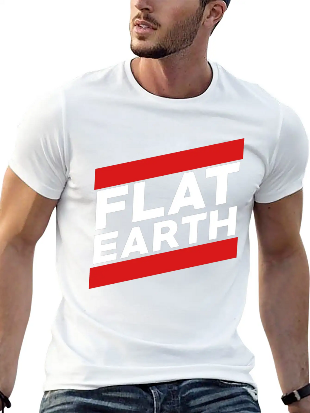 Flat Earth Breathable Graphic T-Shirt – Perfect For Casual Days
