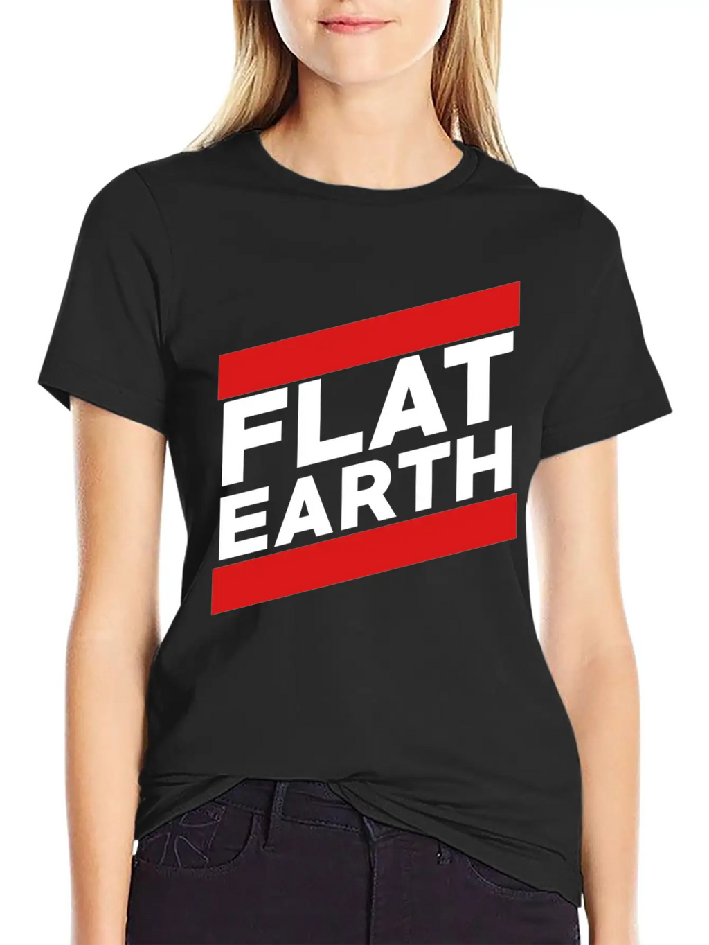 Flat Earth Breathable Graphic T-Shirt – Perfect For Casual Days