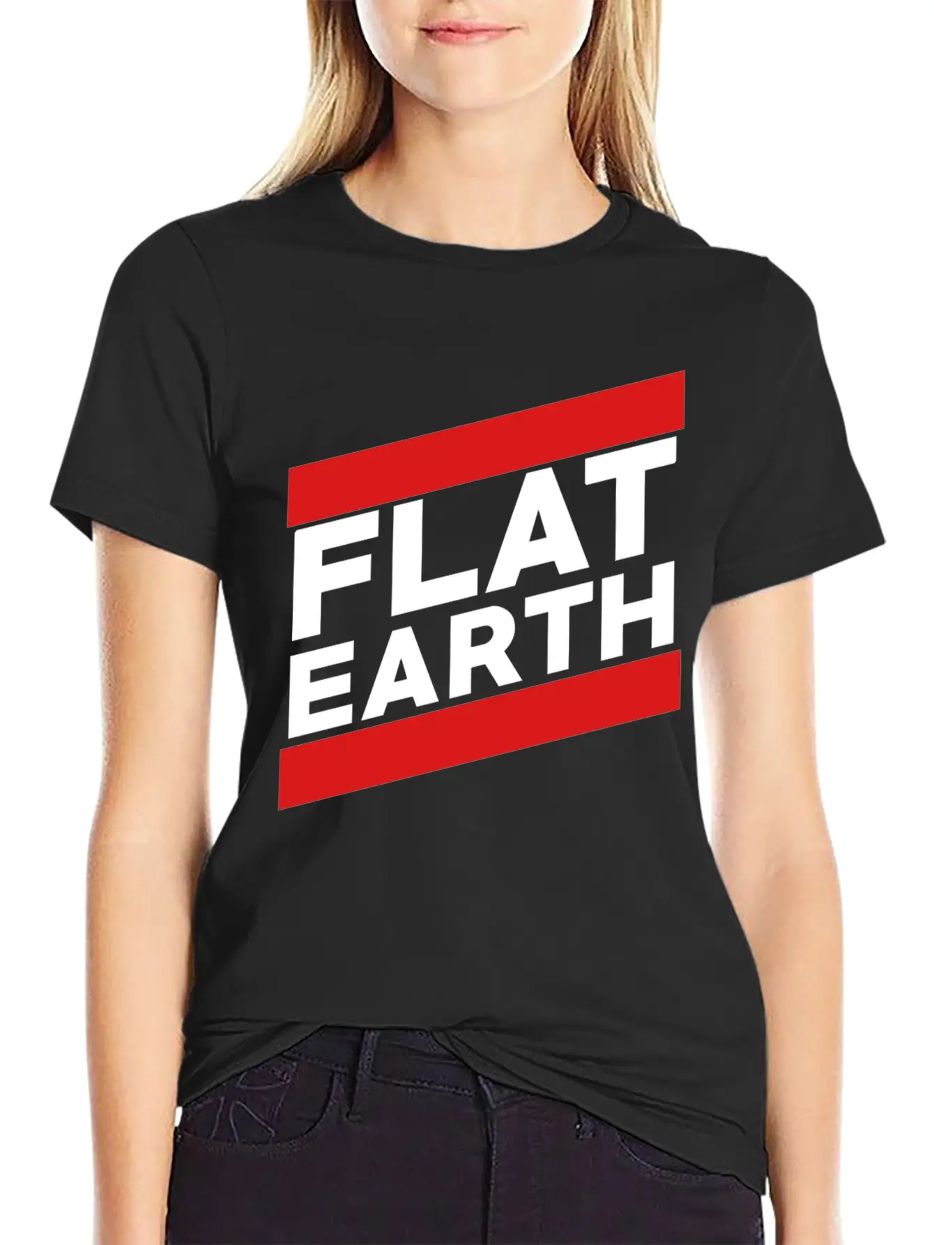 Flat Earth Breathable Graphic T-Shirt – Perfect For Casual Days
