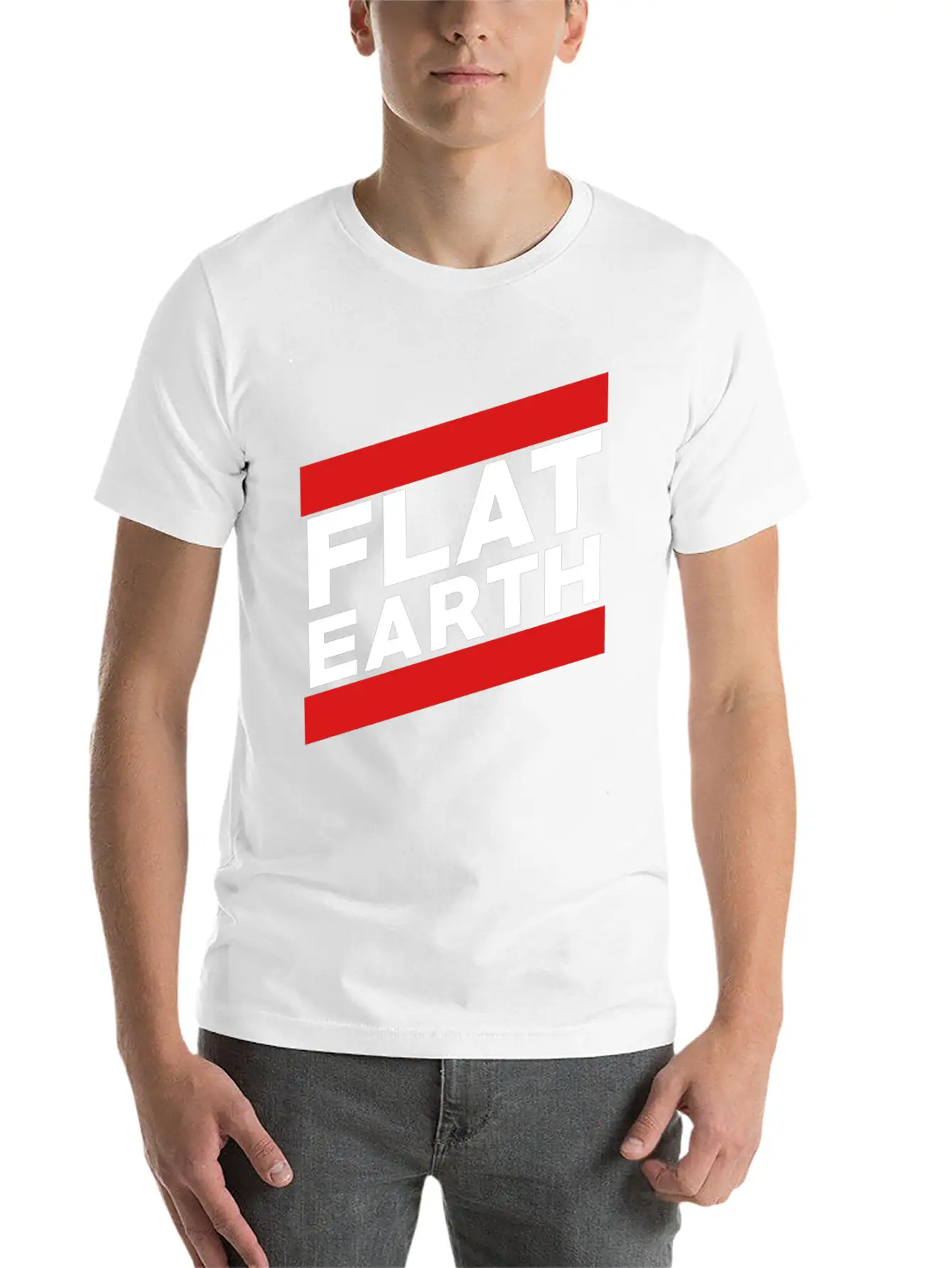 Flat Earth Breathable Graphic T-Shirt – Perfect For Casual Days