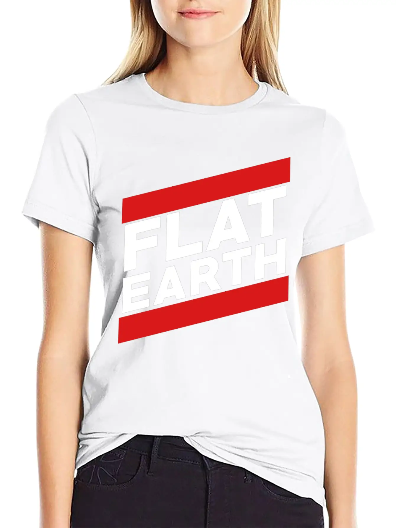 Flat Earth Breathable Graphic T-Shirt – Perfect For Casual Days