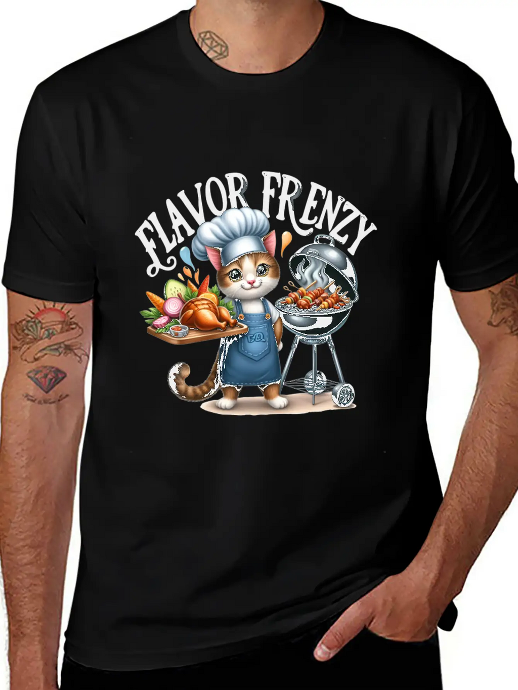 FLAVOR FRENZY Relaxed Everyday Tee – Lightweight And Durable Cotton