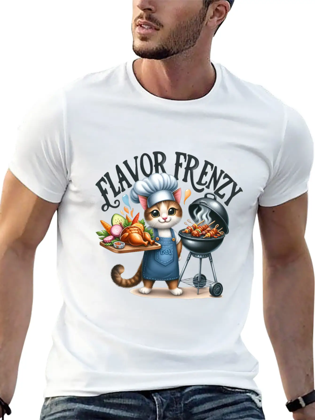 FLAVOR FRENZY Relaxed Everyday Tee – Lightweight And Durable Cotton