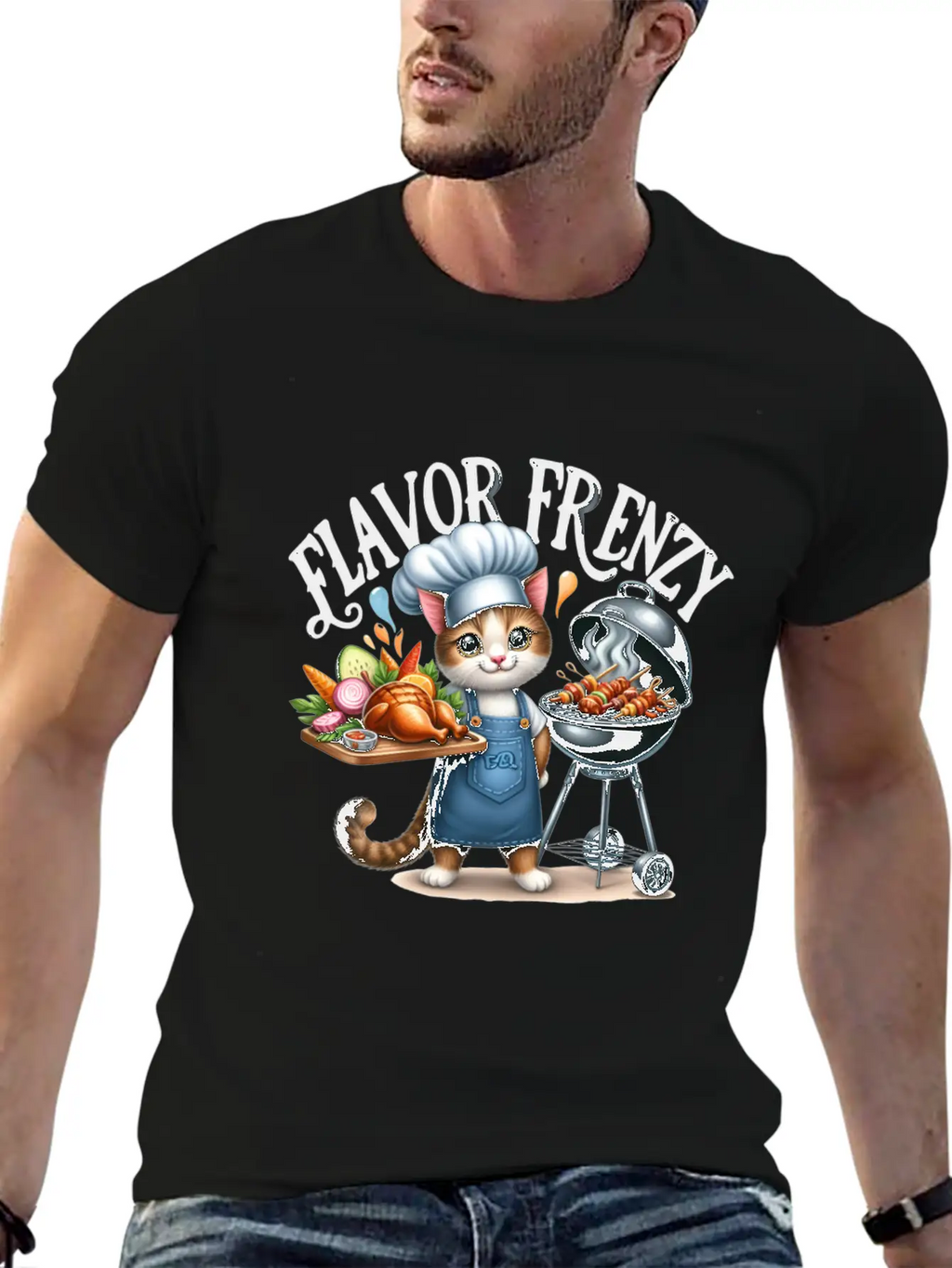 FLAVOR FRENZY Relaxed Everyday Tee – Lightweight And Durable Cotton