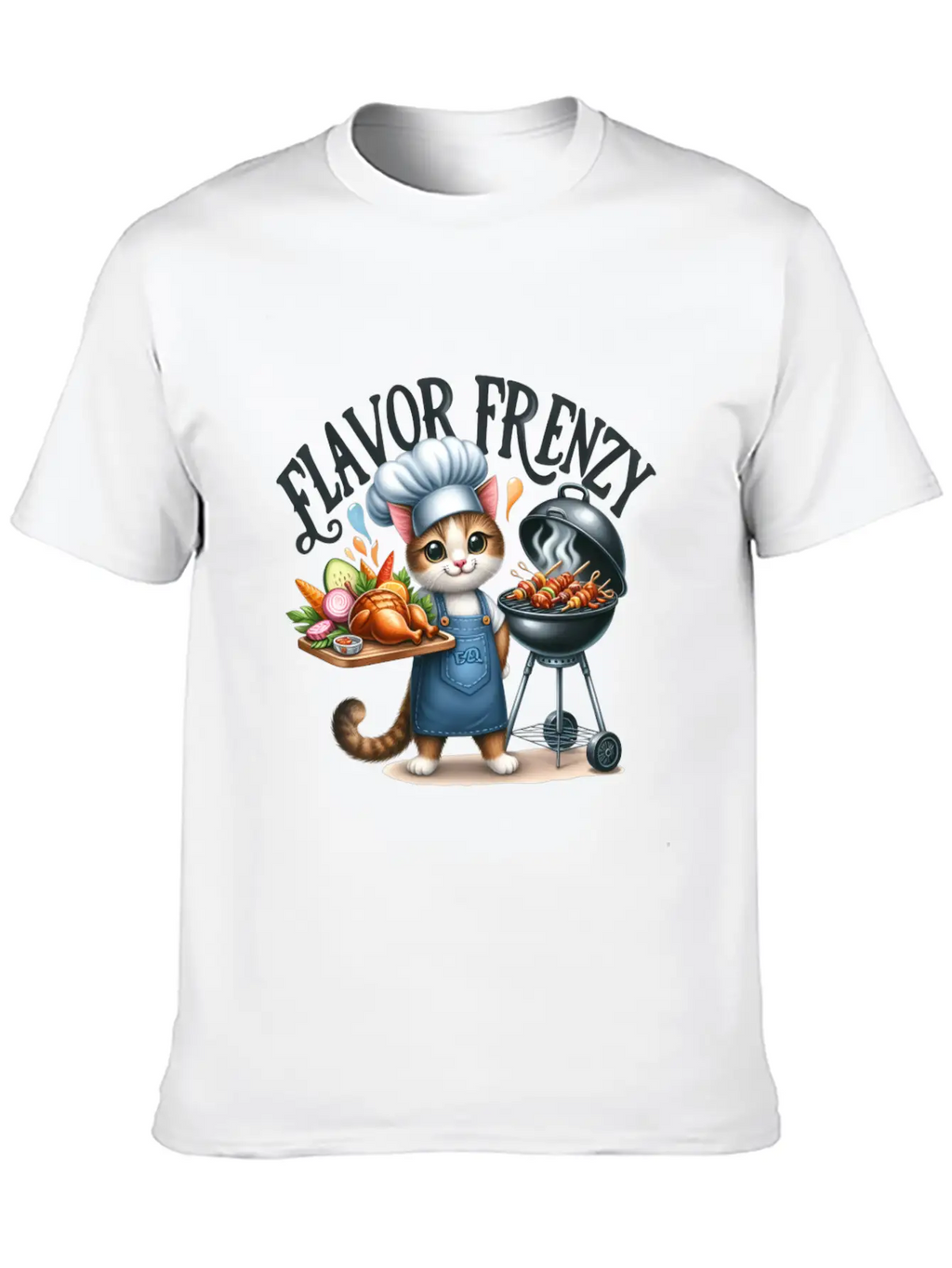 FLAVOR FRENZY Relaxed Everyday Tee – Lightweight And Durable Cotton