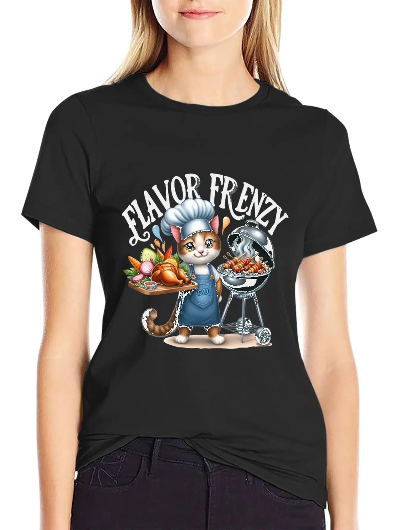 FLAVOR FRENZY Relaxed Everyday Tee – Lightweight And Durable Cotton