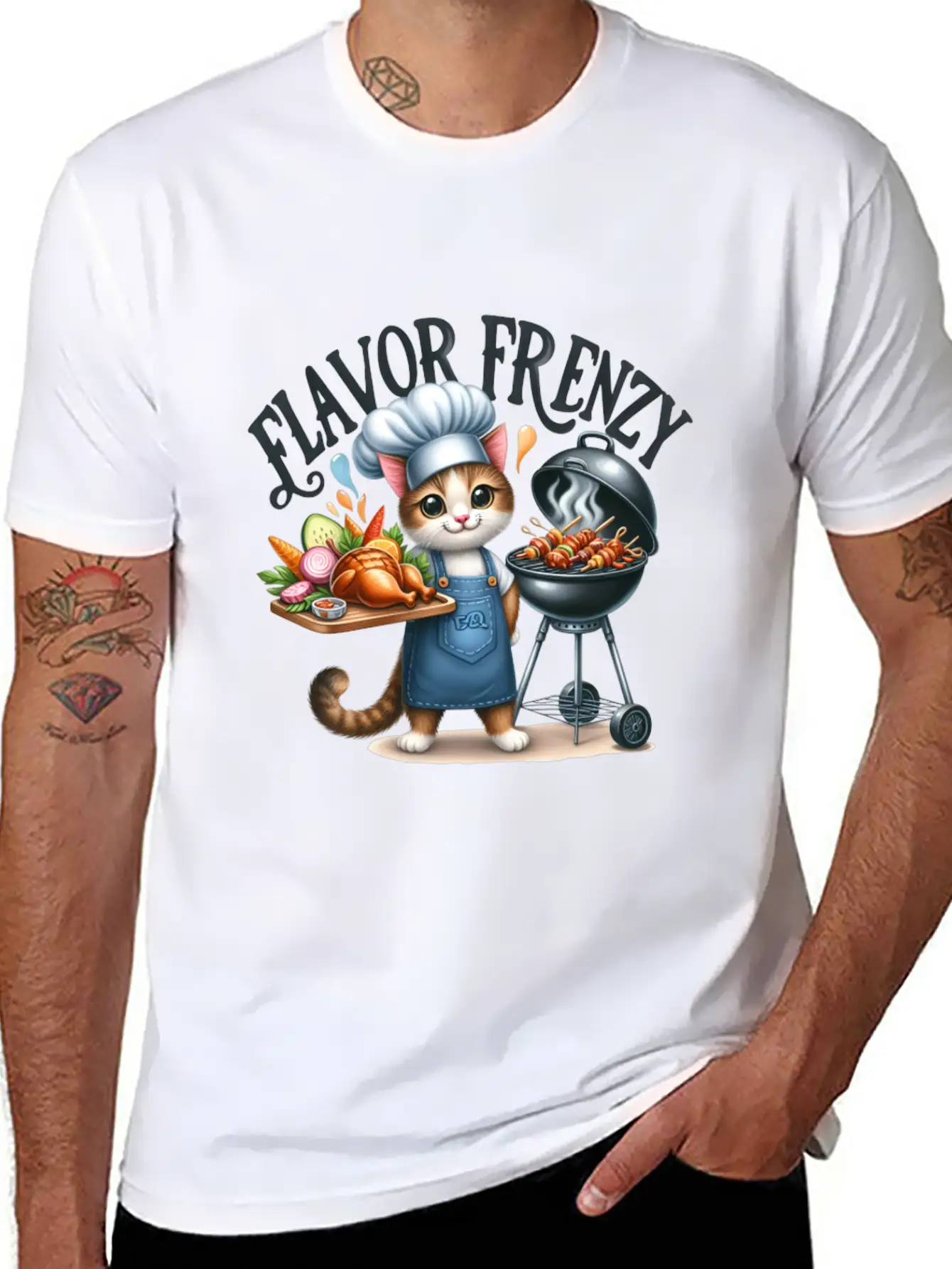 FLAVOR FRENZY Relaxed Everyday Tee – Lightweight And Durable Cotton