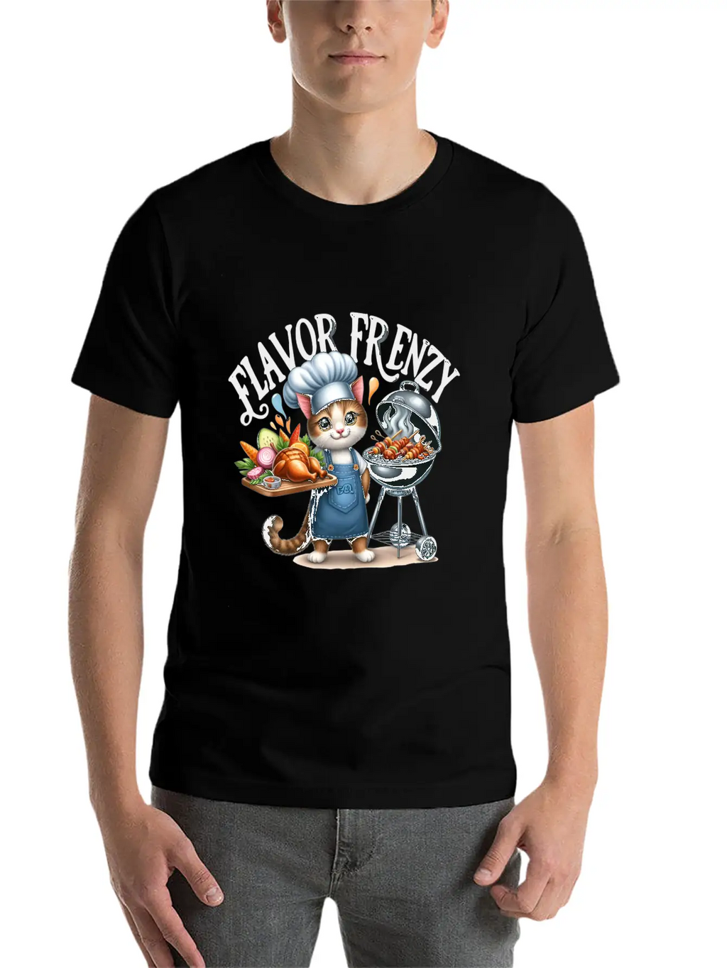 FLAVOR FRENZY Relaxed Everyday Tee – Lightweight And Durable Cotton
