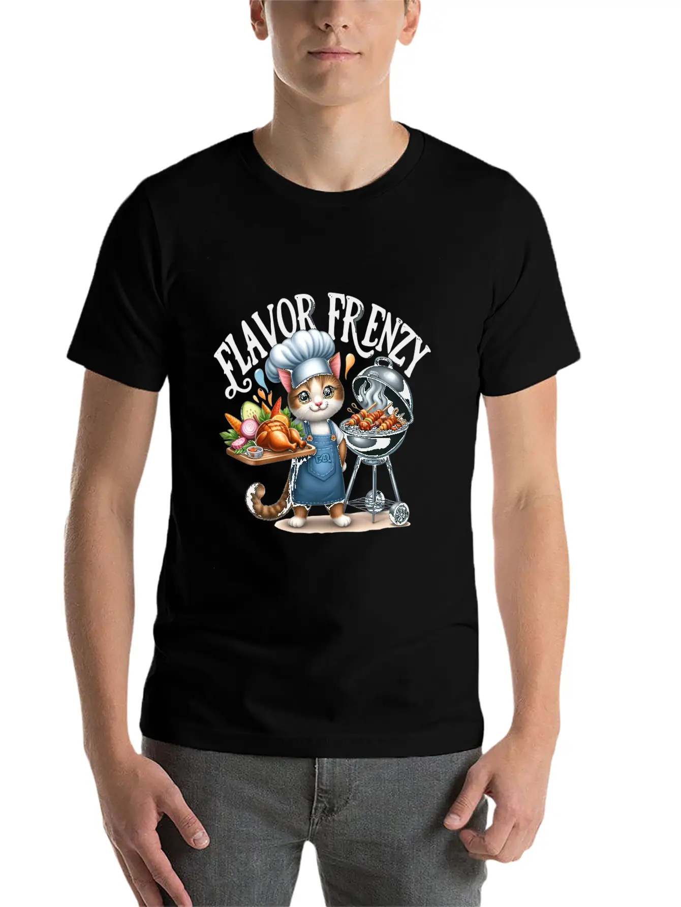 FLAVOR FRENZY Relaxed Everyday Tee – Lightweight And Durable Cotton