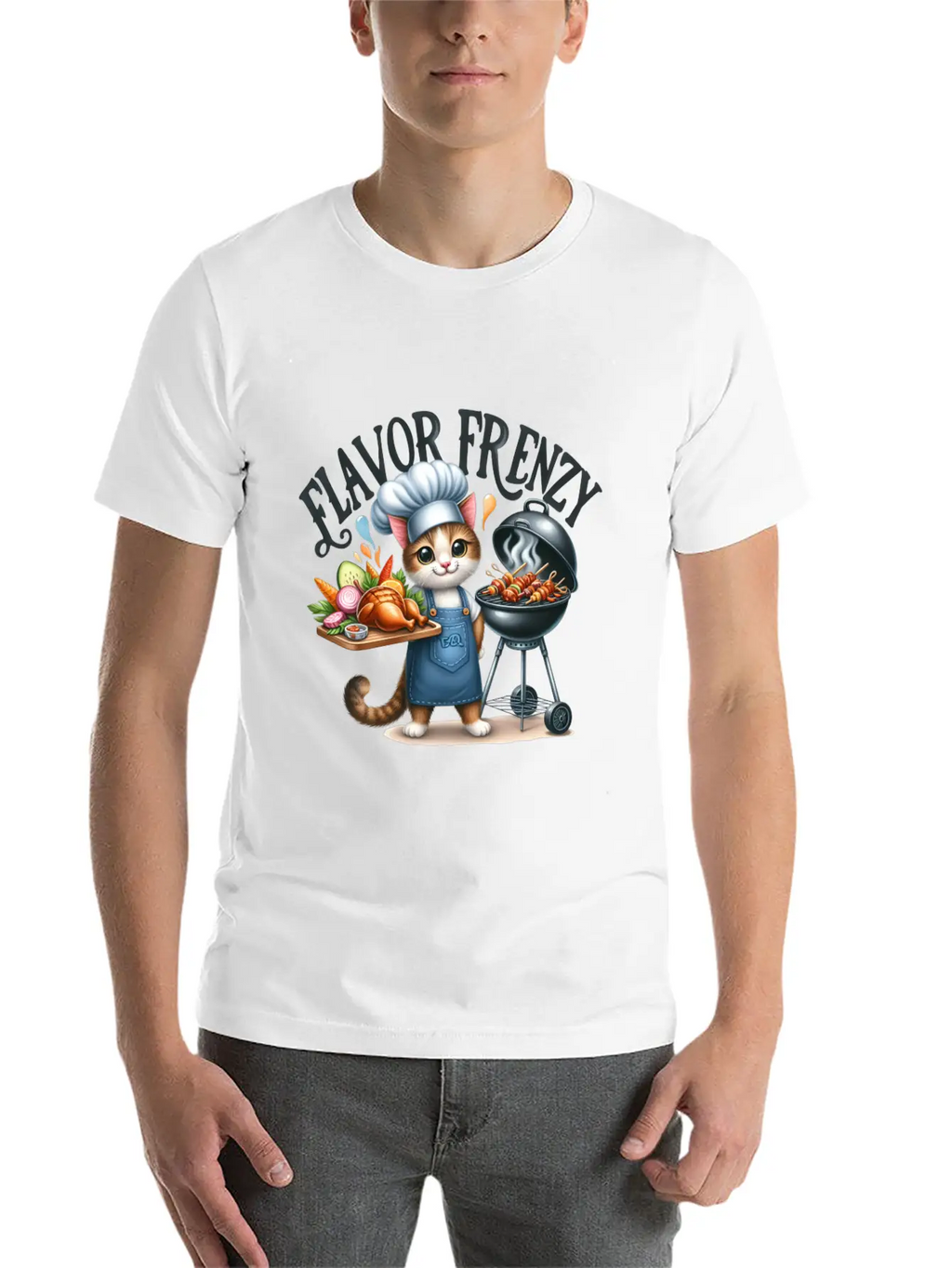 FLAVOR FRENZY Relaxed Everyday Tee – Lightweight And Durable Cotton