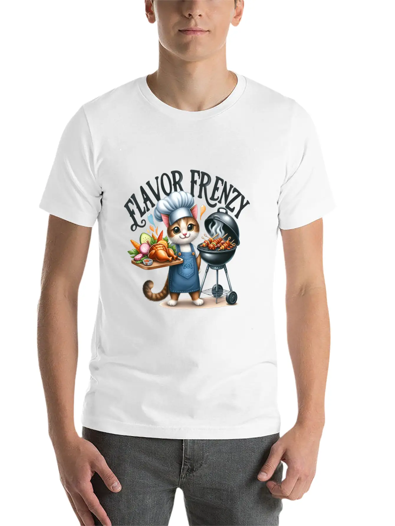 FLAVOR FRENZY Relaxed Everyday Tee – Lightweight And Durable Cotton