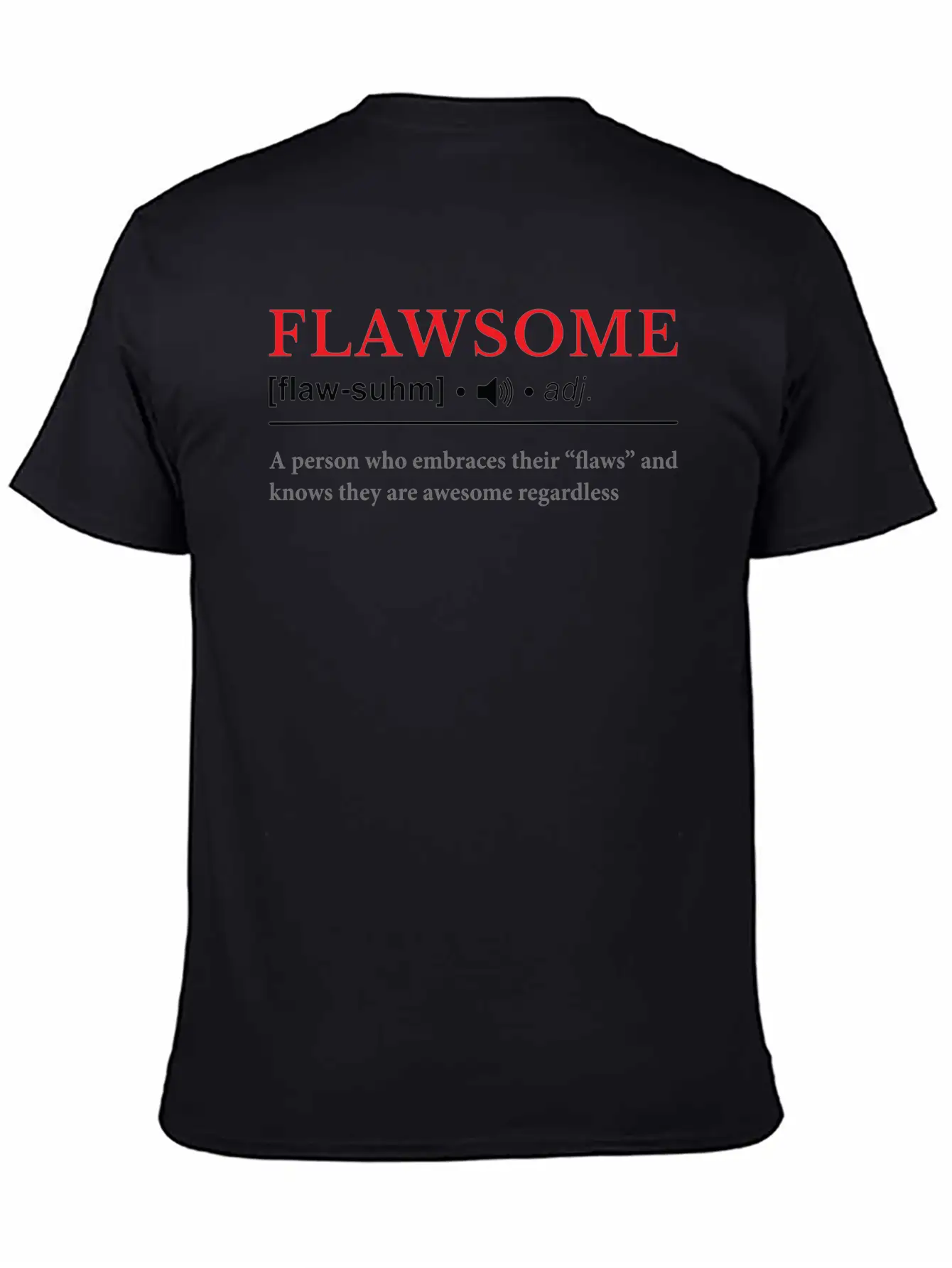 Flawsome | Dictionary Definition Unisex Casual T-Shirt – Clean Design For Daily Comfort