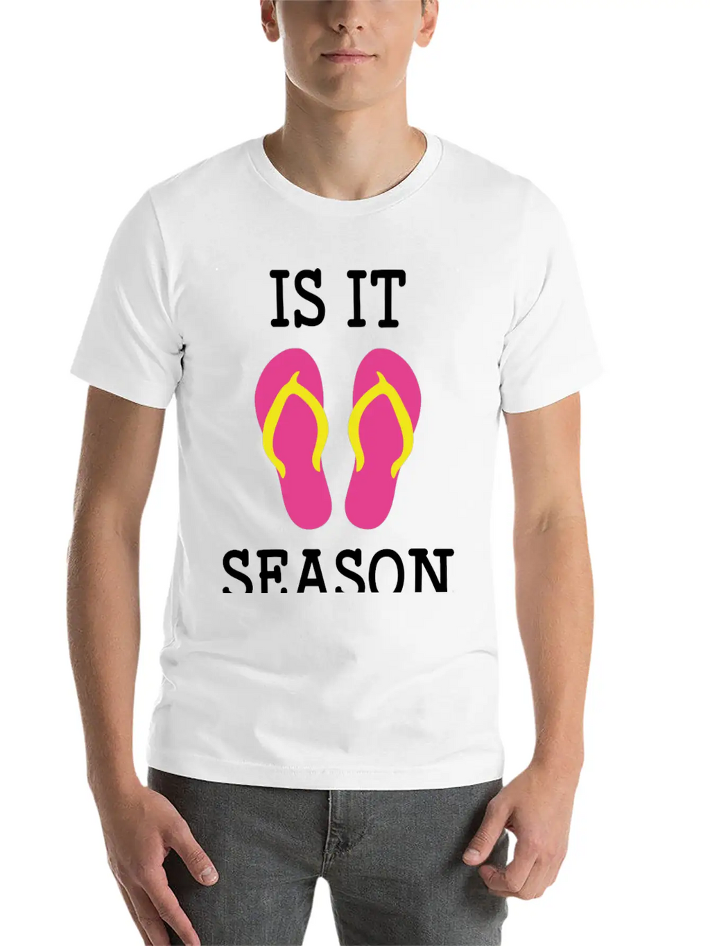 Flip Flop Season Classic Cotton Tee – Unisex Comfort For Any Season