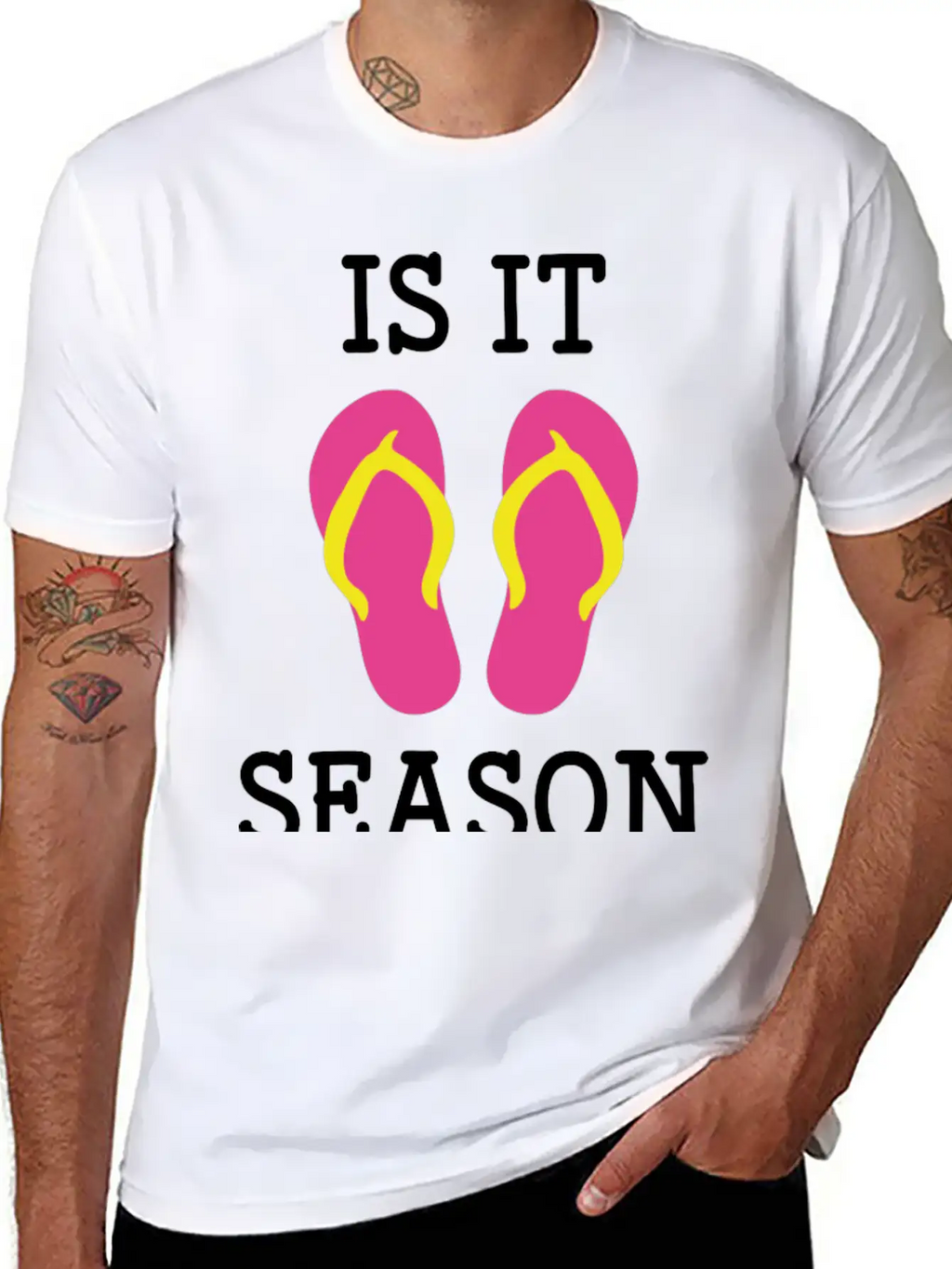 Flip Flop Season Classic Cotton Tee – Unisex Comfort For Any Season