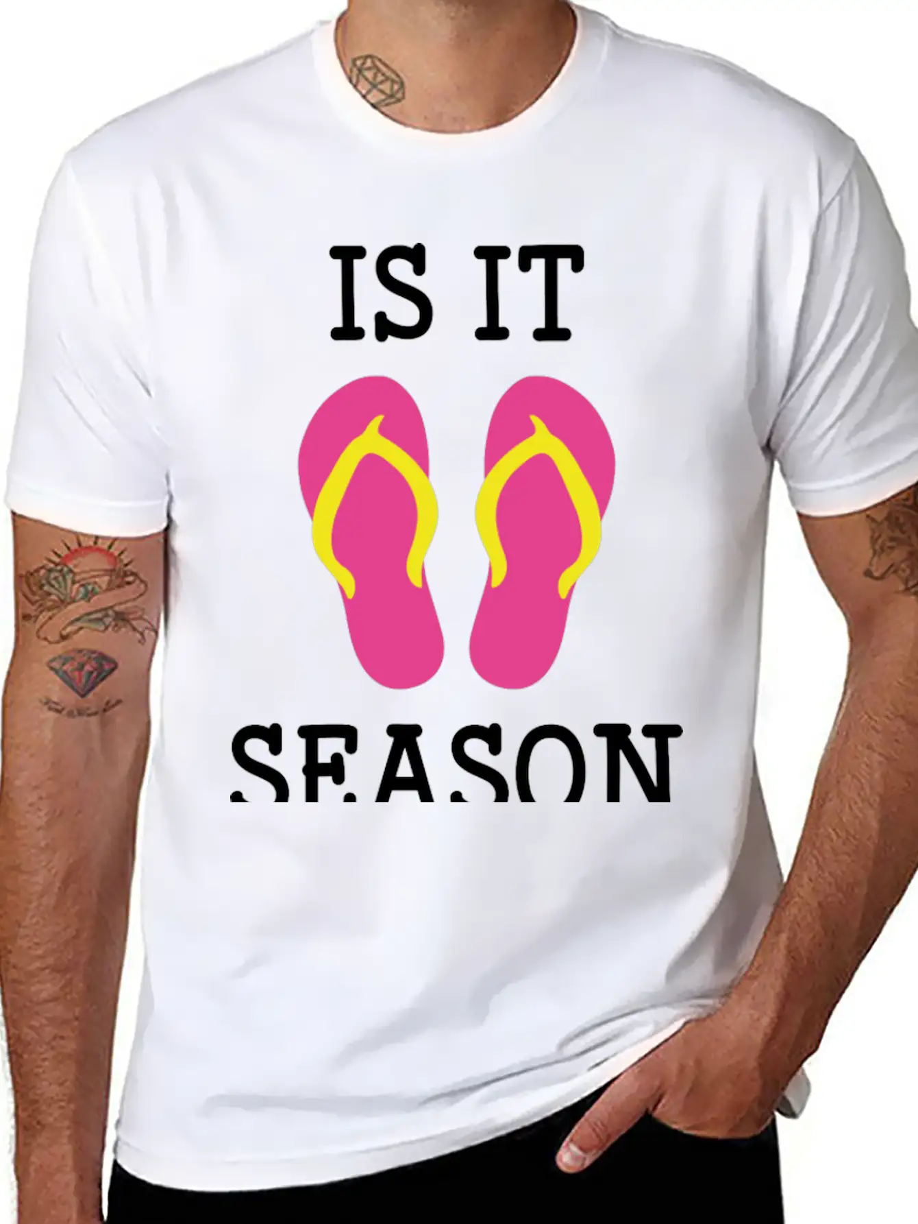 Flip Flop Season Classic Cotton Tee – Unisex Comfort For Any Season